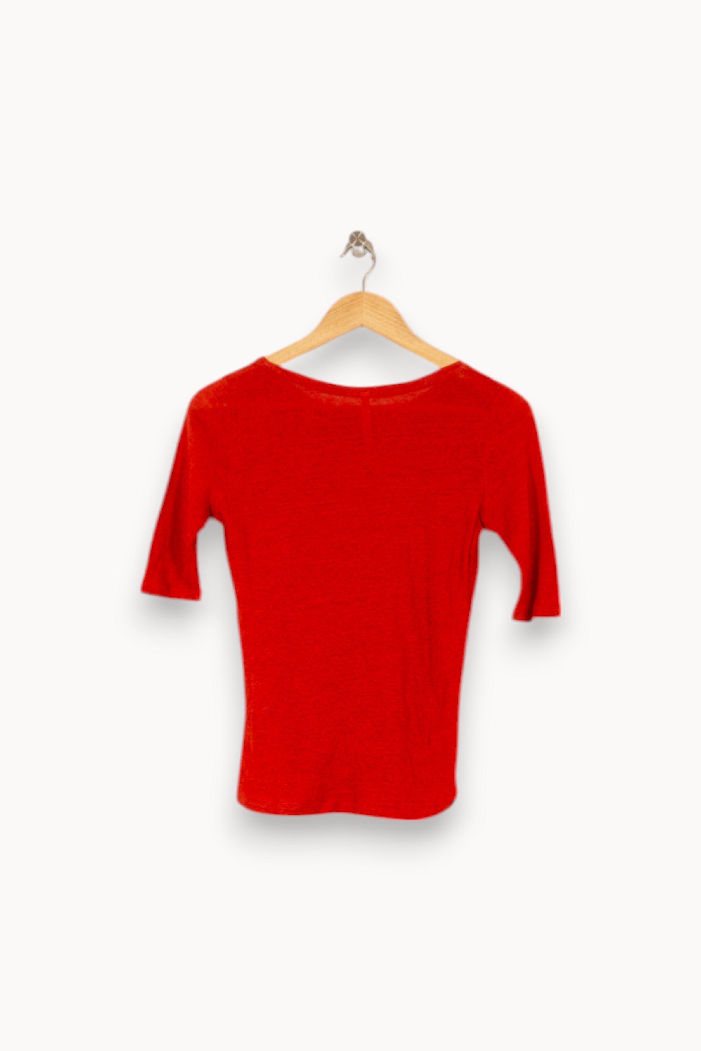 Tommy Badge T-shirt BELLEROSE - Seconde Main Red