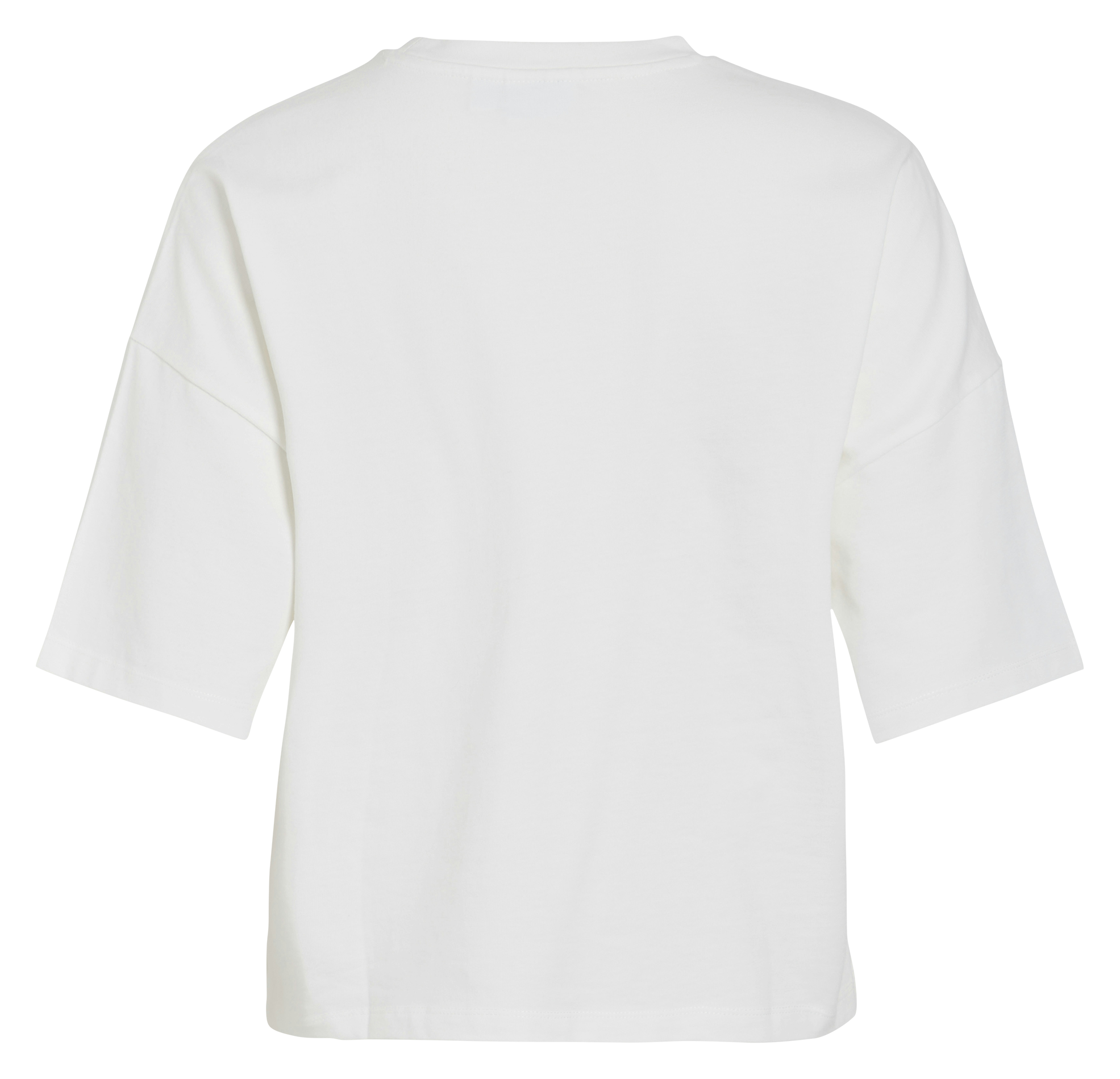 Tee-shirt manches courtes uni VILA Blanc