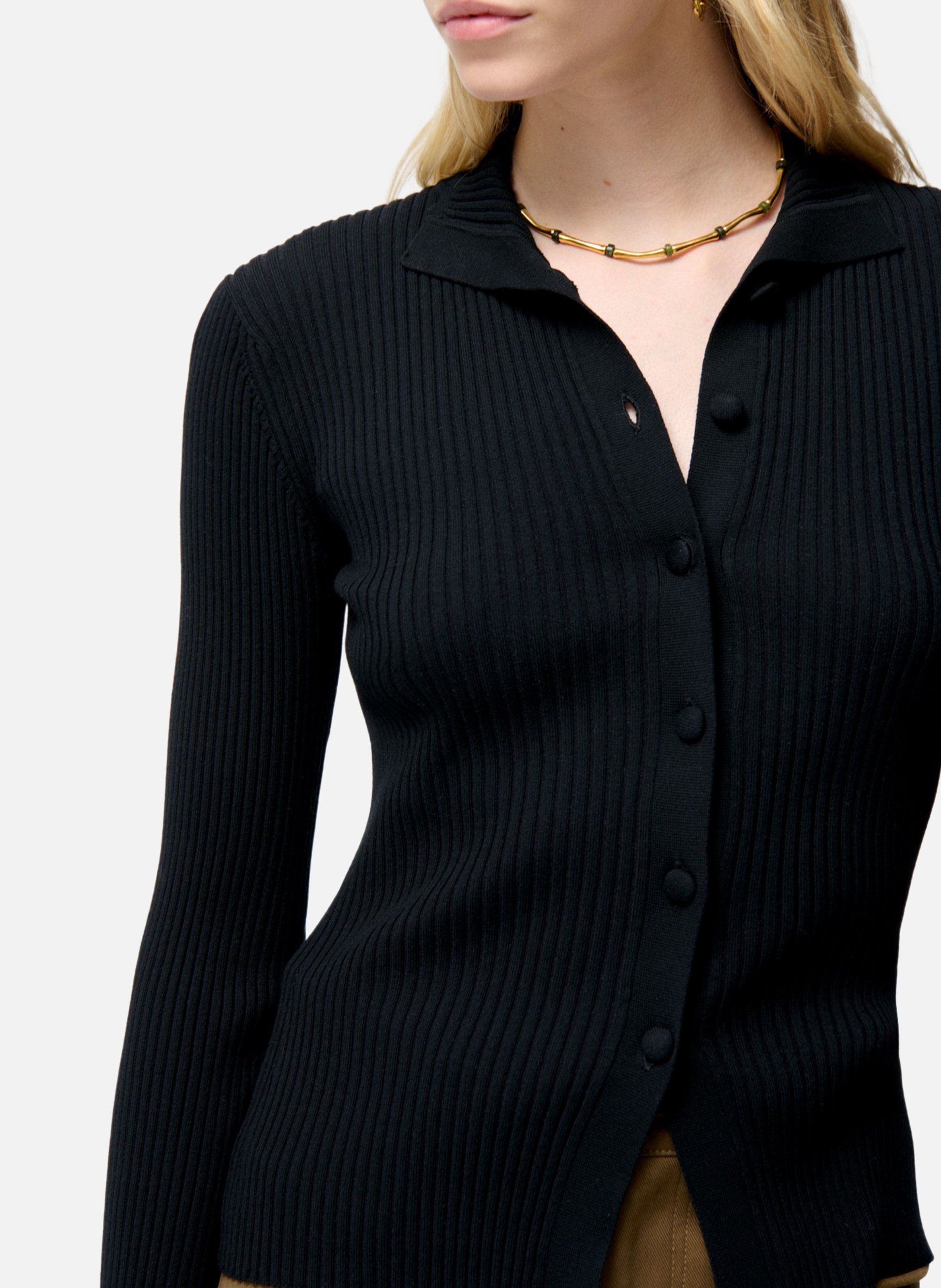 Cardigan col classique VANESSA BRUNO Noir