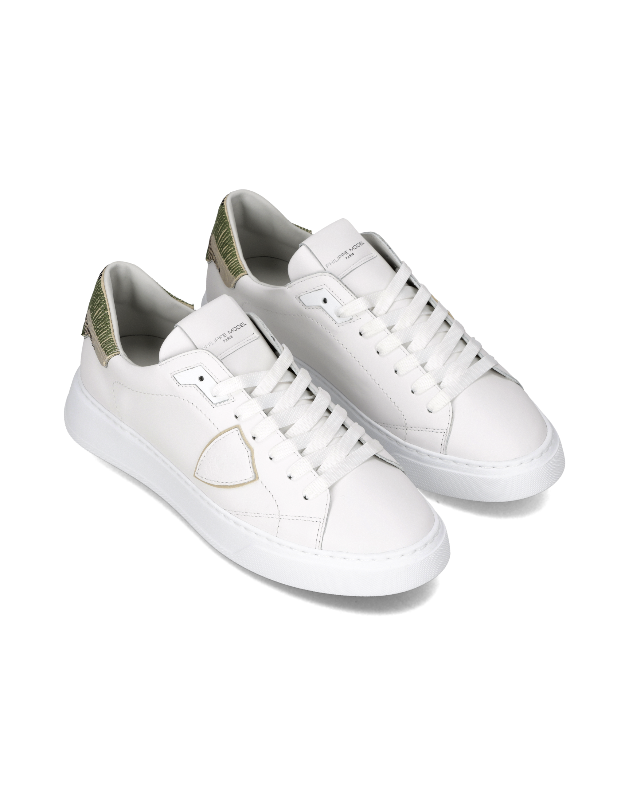 Tennis Temple Sneakers. PHILIPPE MODEL Green