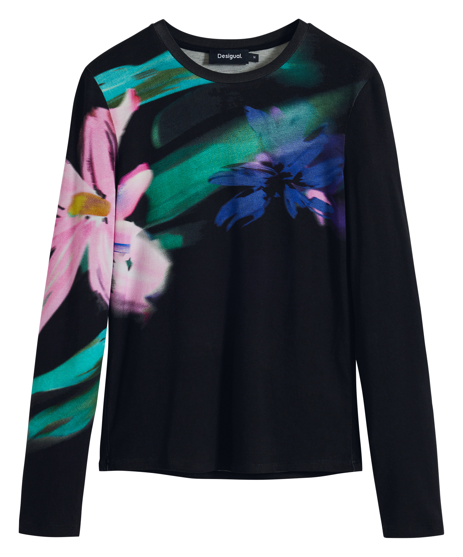 Tee-shirt col rond DESIGUAL Noir