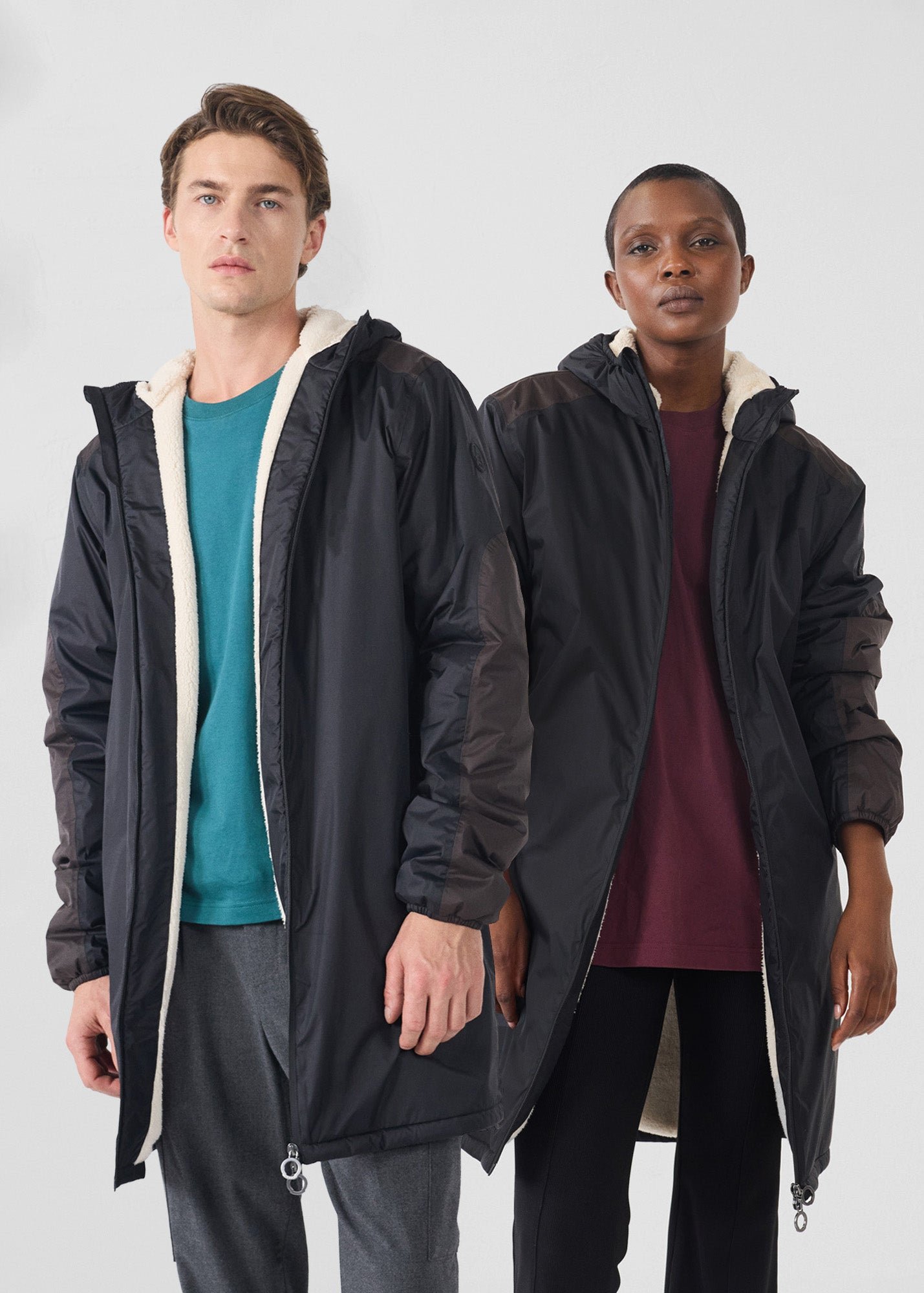 Long Sherpa Hallin Raincoat JOTT Black