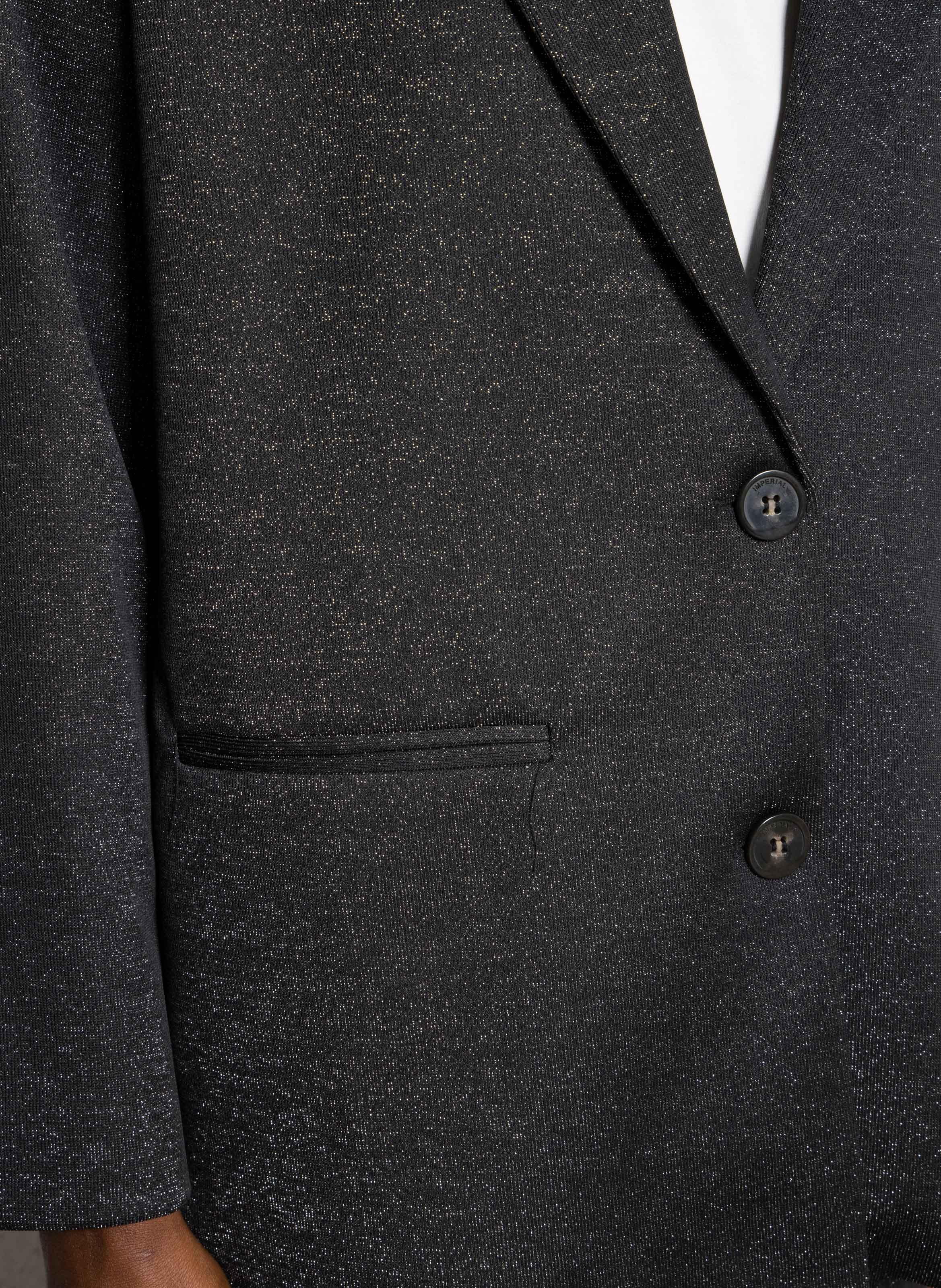 Veste tailleur droite pailletée IMPERIAL Noir