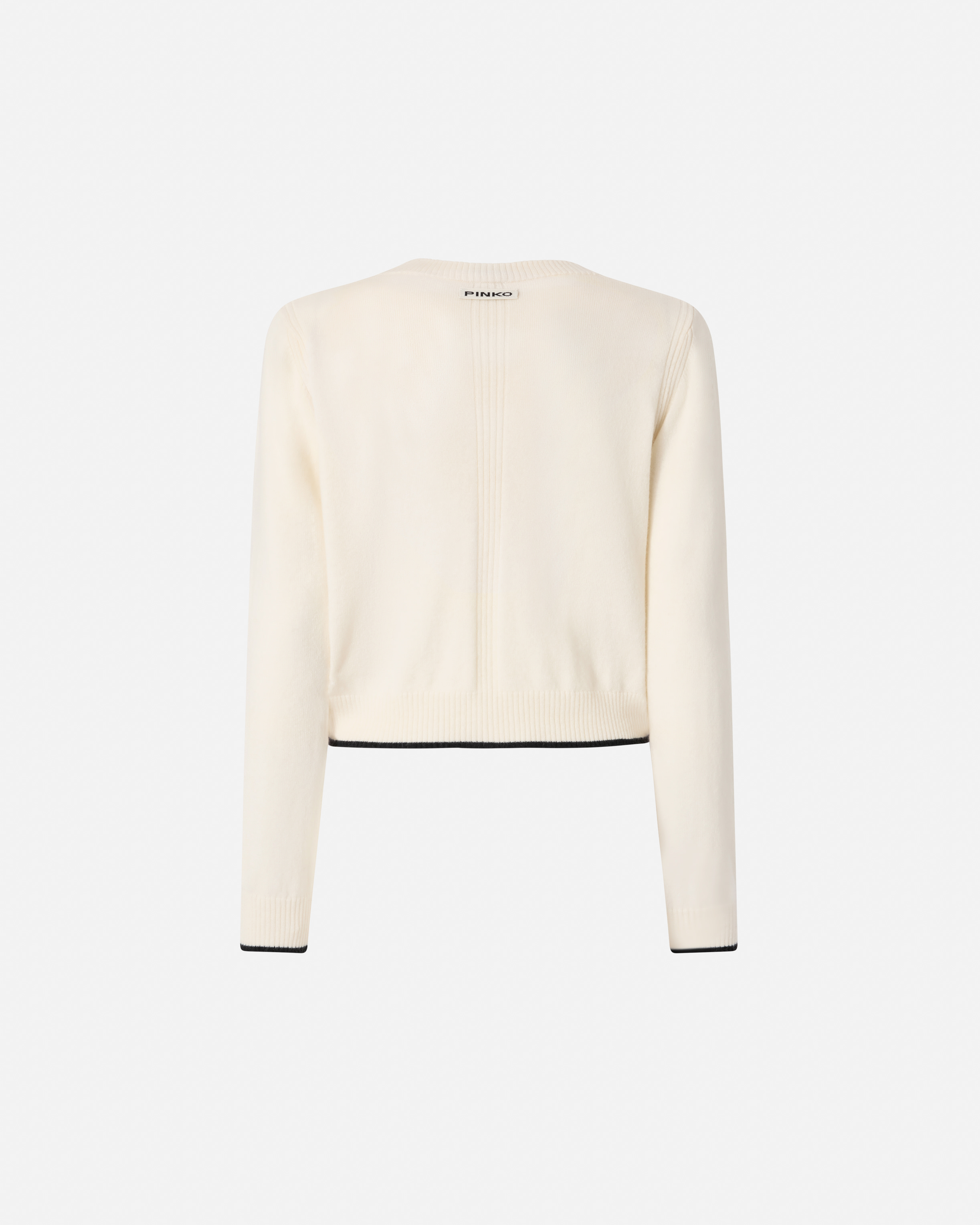 V-neck cardigan PINKO White