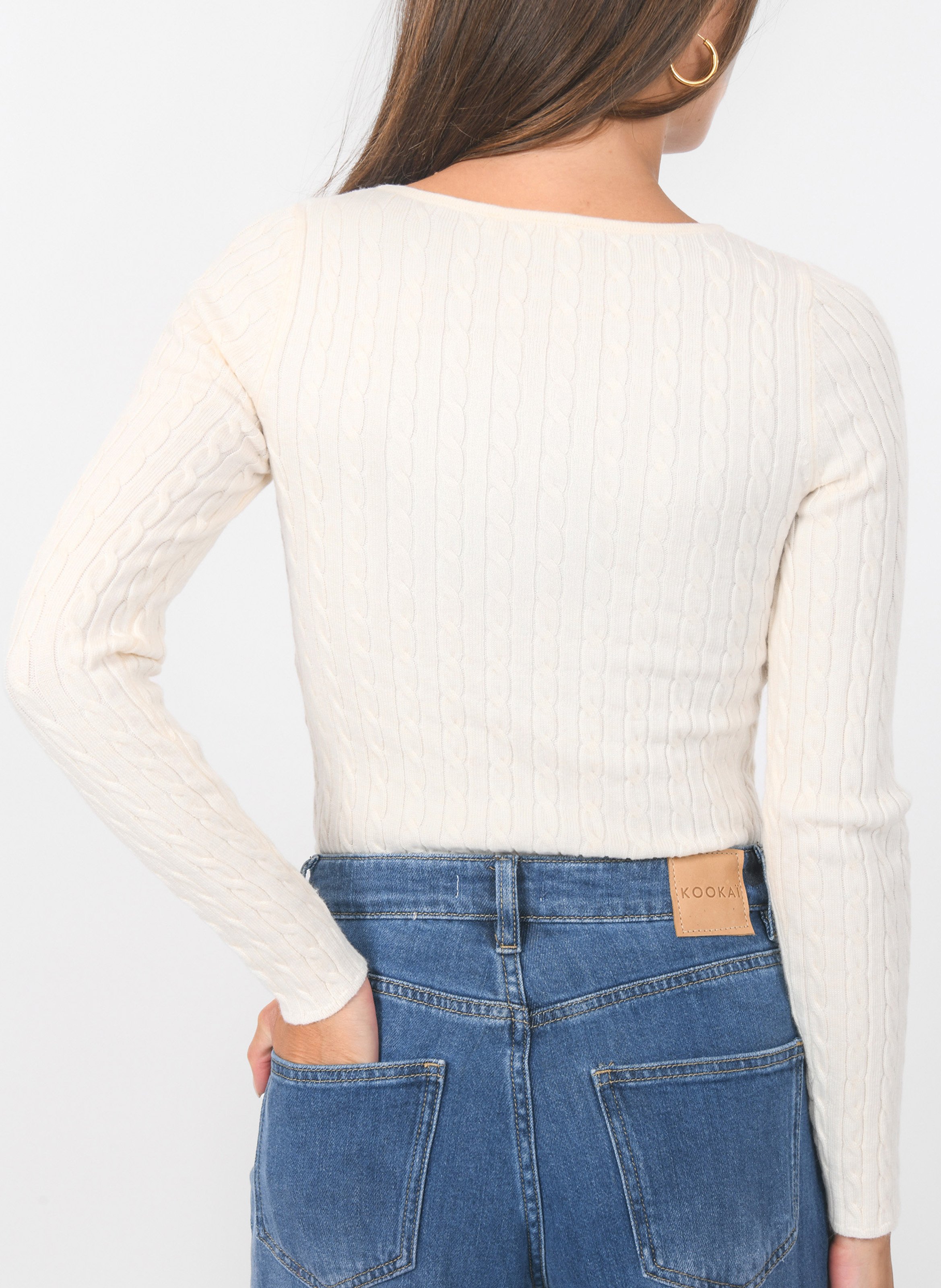 Pull col bateau  KOOKAI Blanc