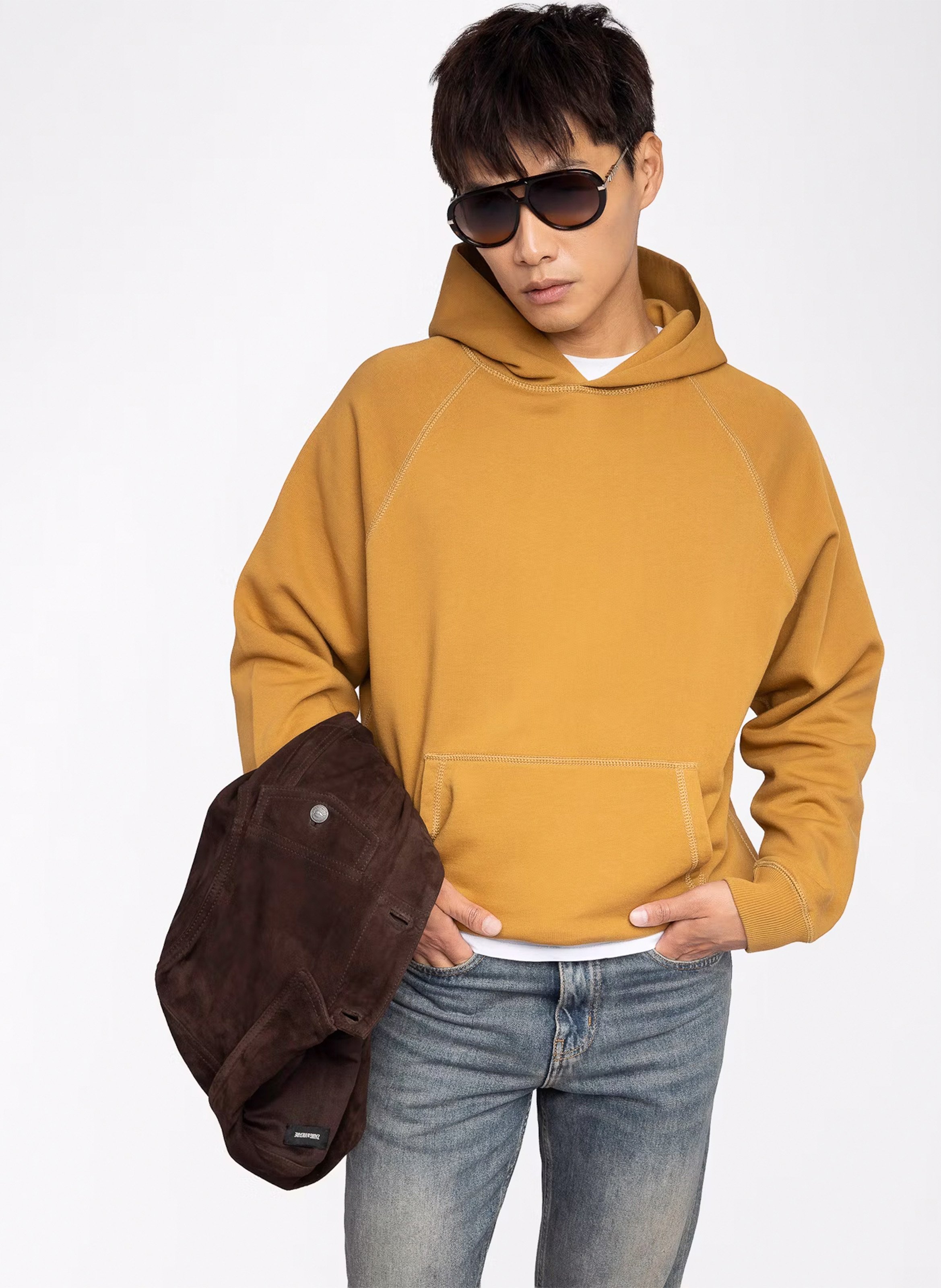 Sweat col rond en coton ZADIG&amp;VOLTAIRE Beige