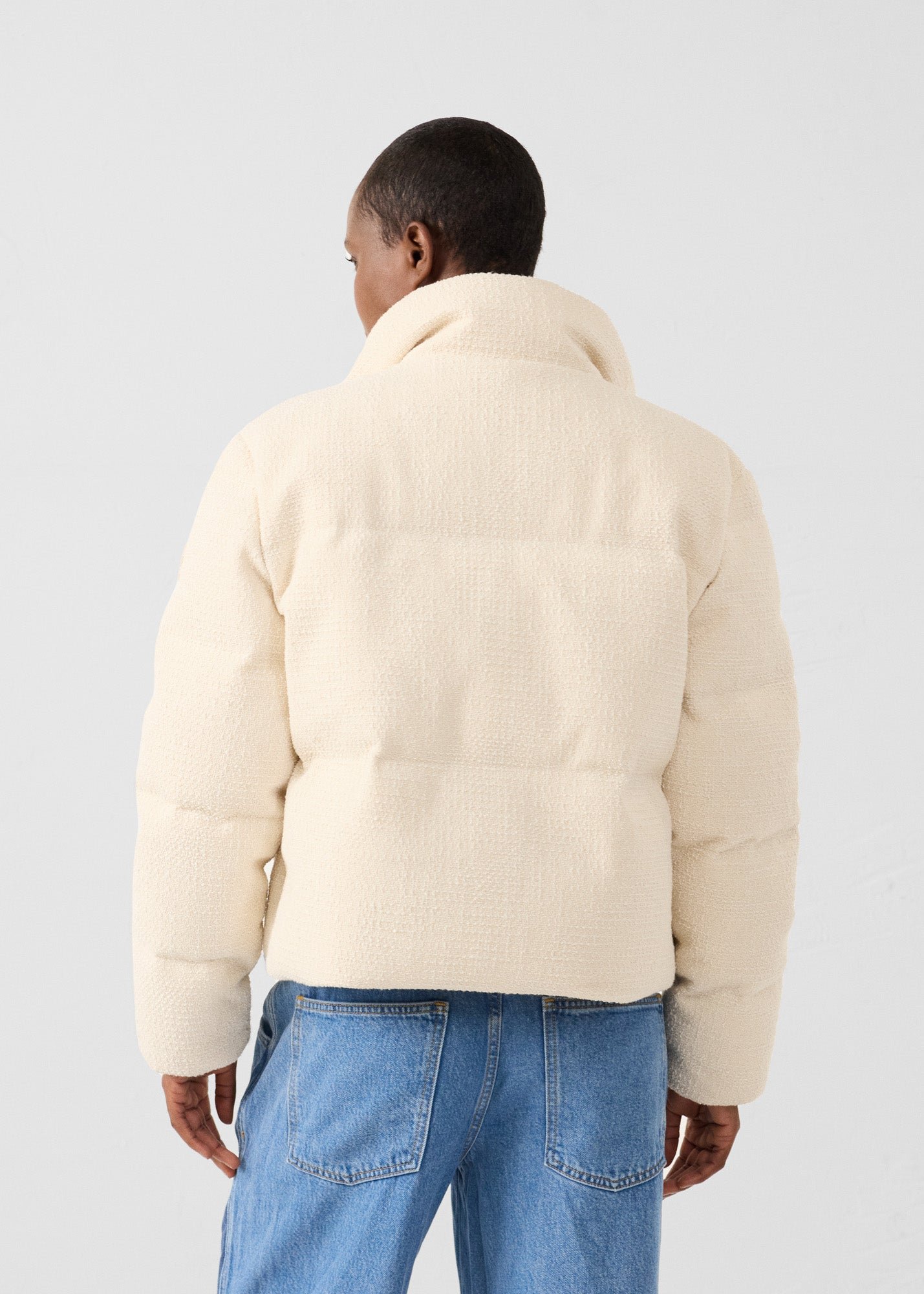 Akira puffer jacket for extreme cold. JOTT White