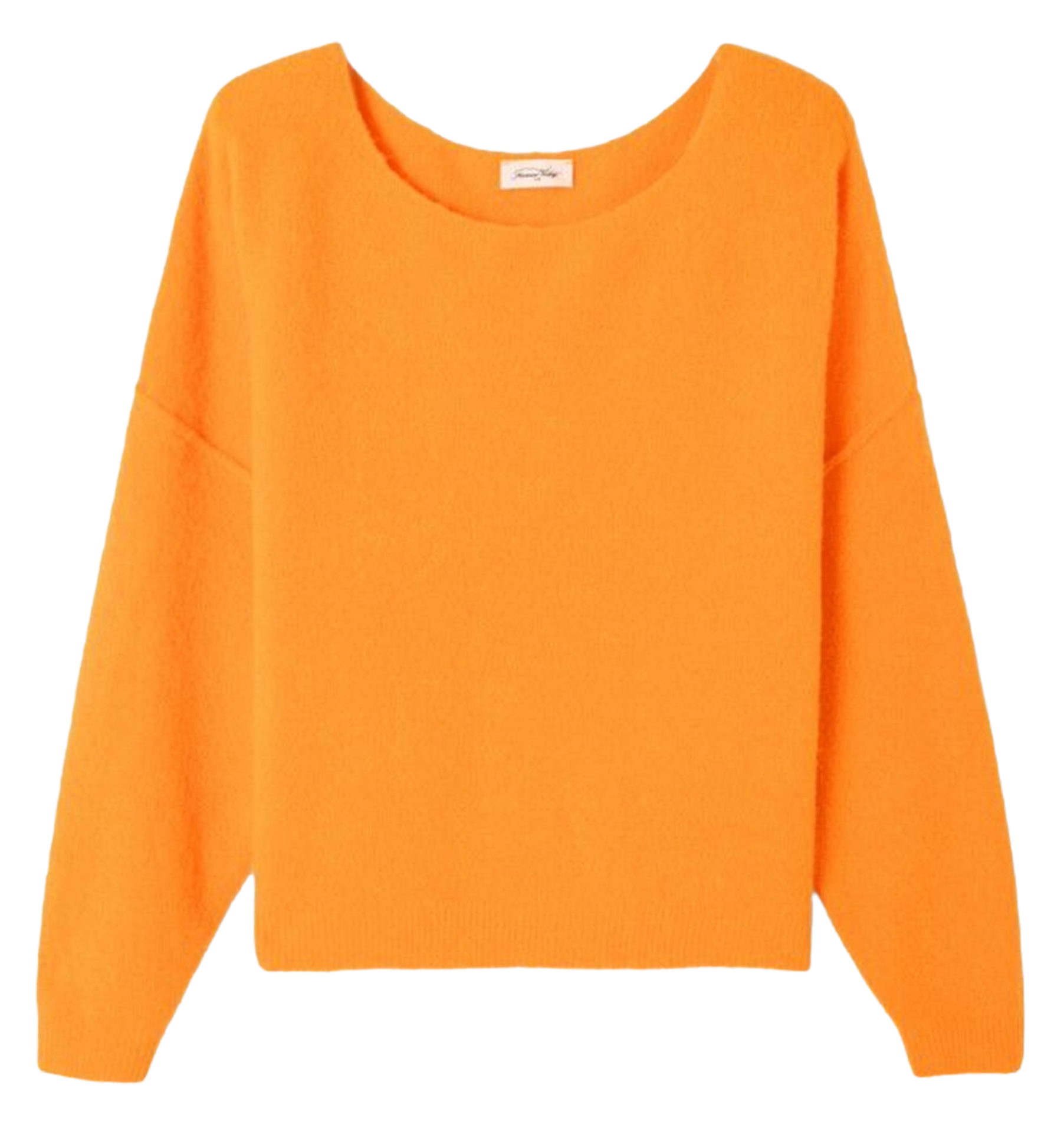 Wollmix-Pullover mit U-Boot-Ausschnitt DAMSVILLE Agrume fluo
