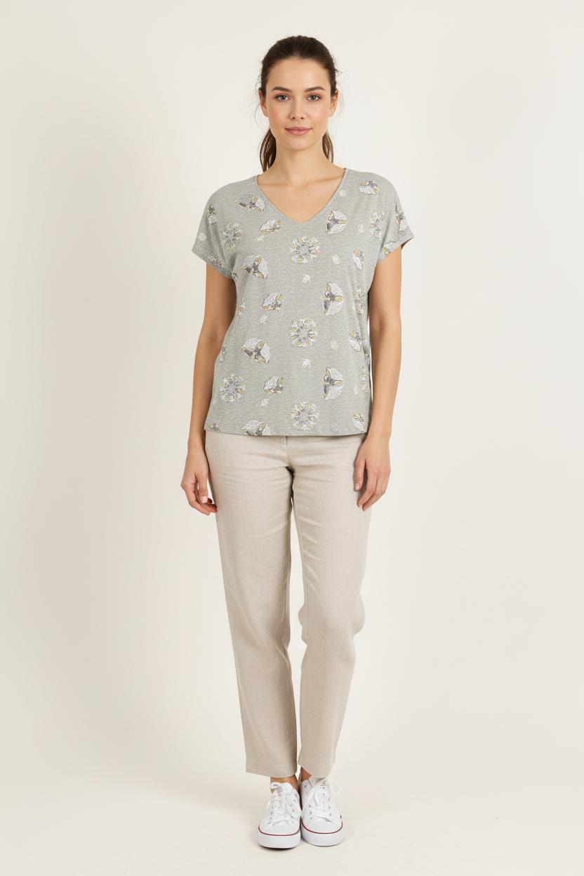 Tommy Badge T-shirt LOUISE MISHA - Seconde Main Grey