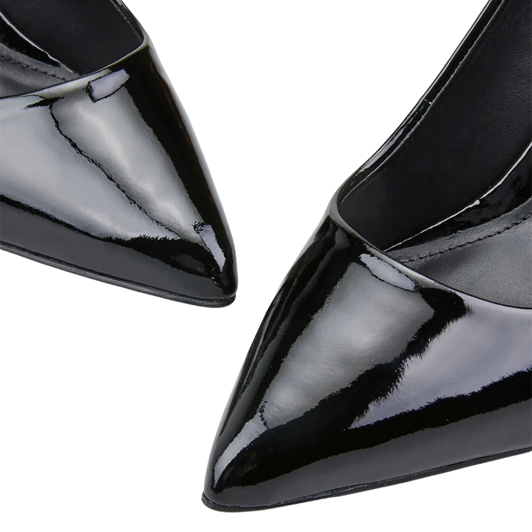 Lakleren mocassins met open achterkant COSMOPARIS Zwart