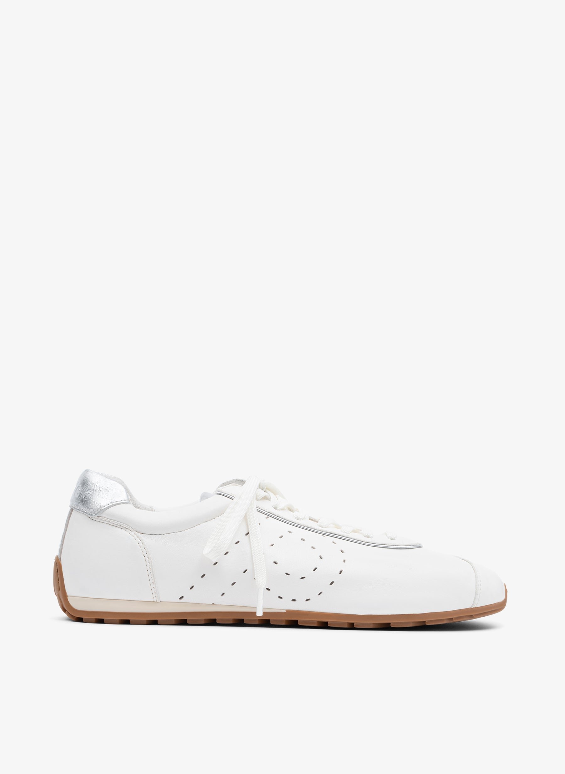 White nappa leather sneaker PARALLELE PARIS White