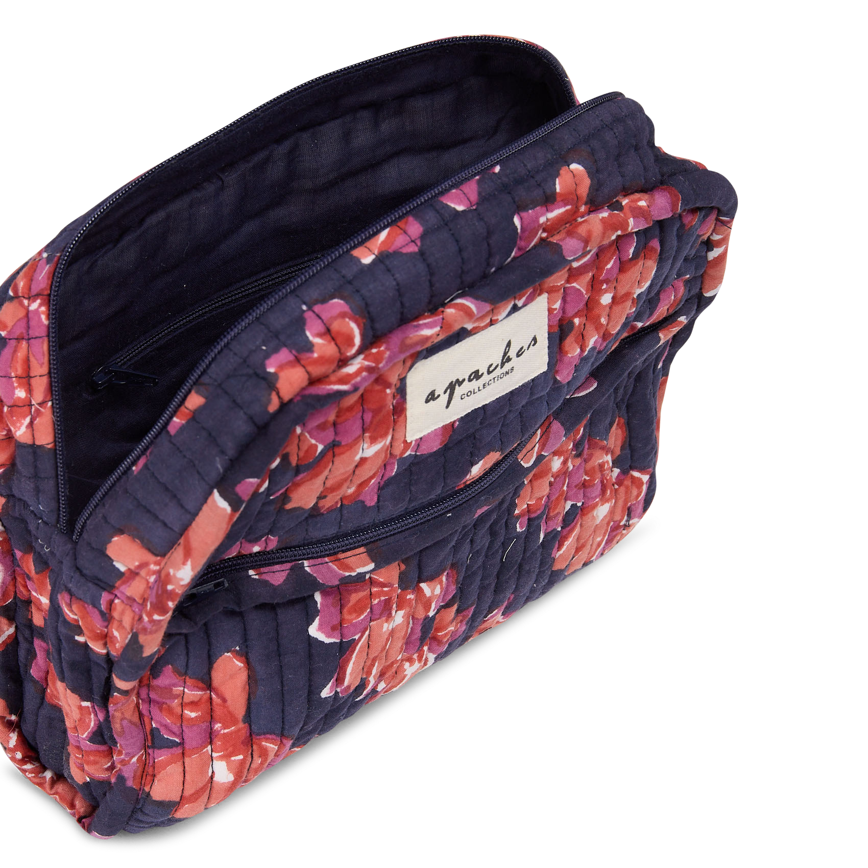 Cotton printed toiletry bag APACHES COLLECTIONS Blue