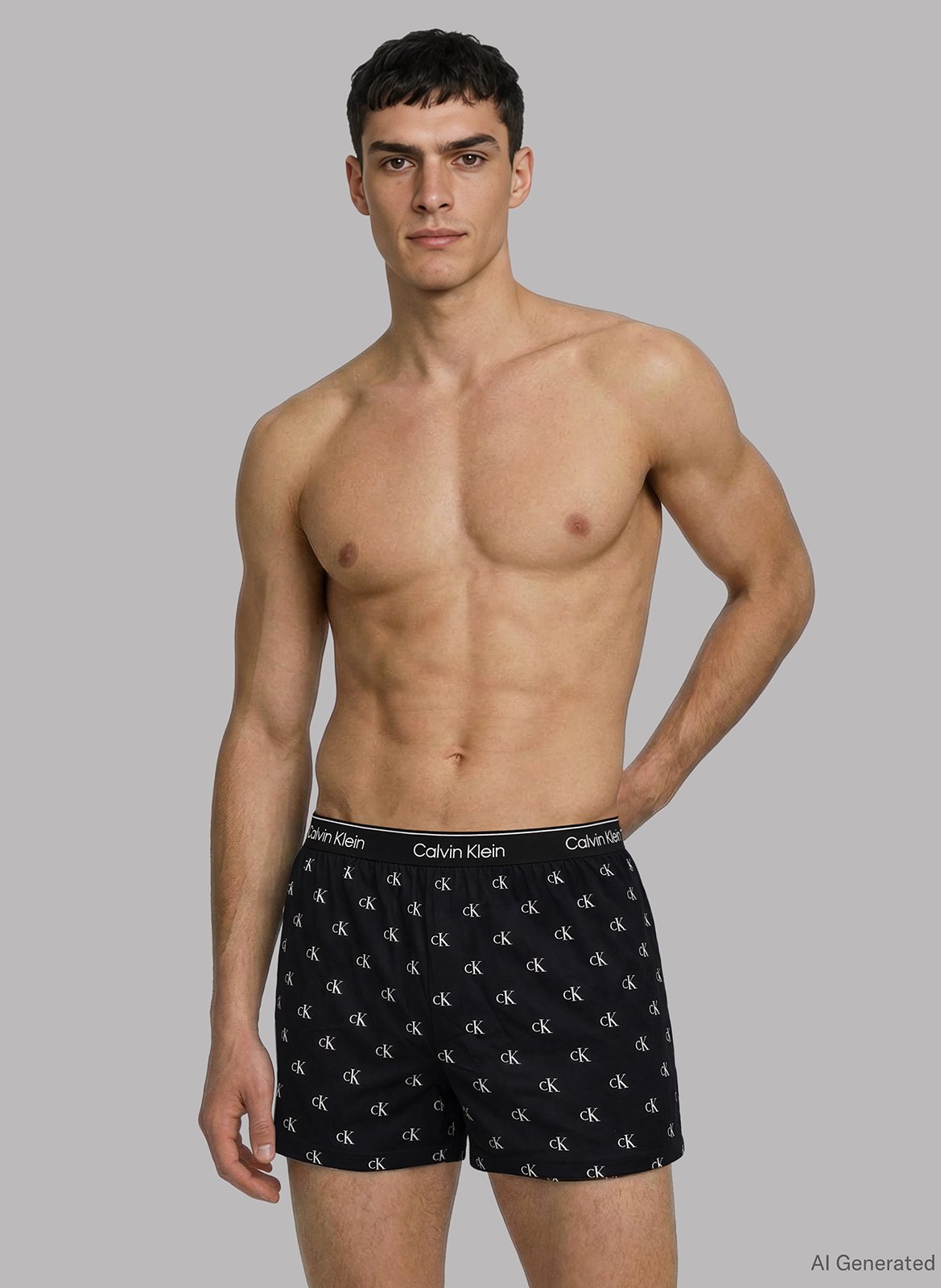 Setje met 3 boxershorts | katoenblend CALVIN KLEIN UNDERWEAR Zwart