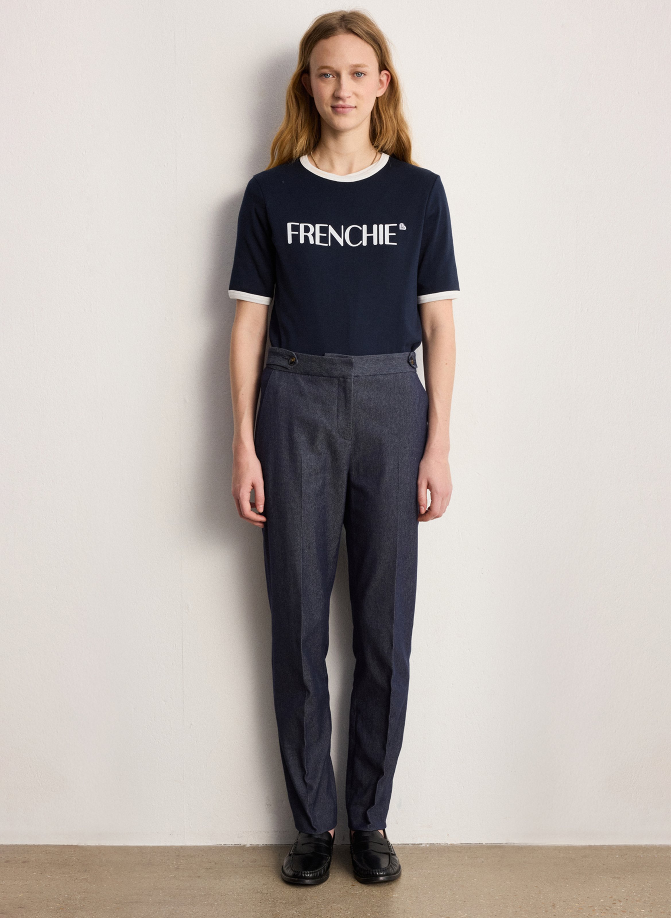 Bobhoedje - katoenblend PABLO Blauw