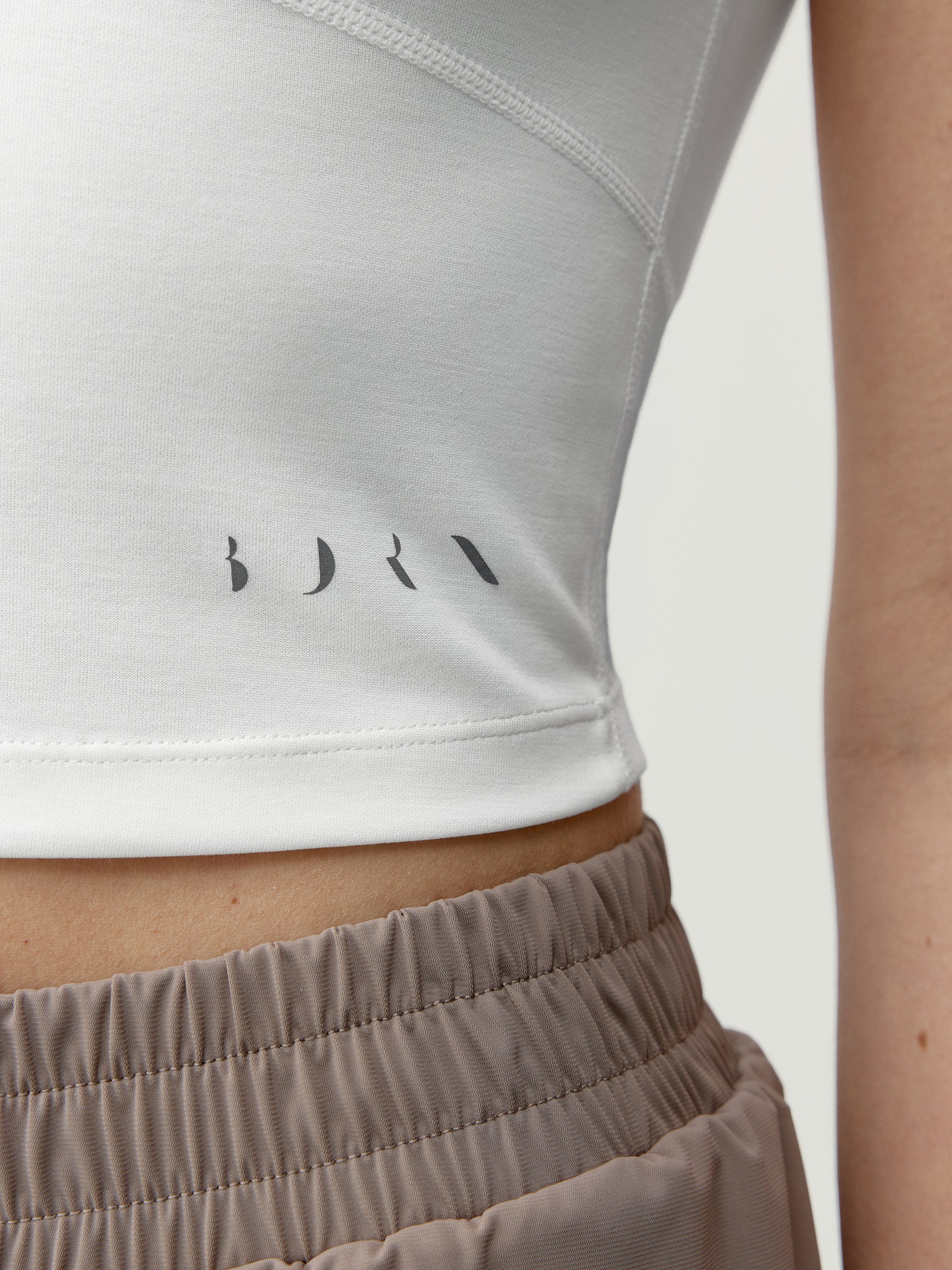 T-shirt de sport manches courtes aldina BORN Blanc