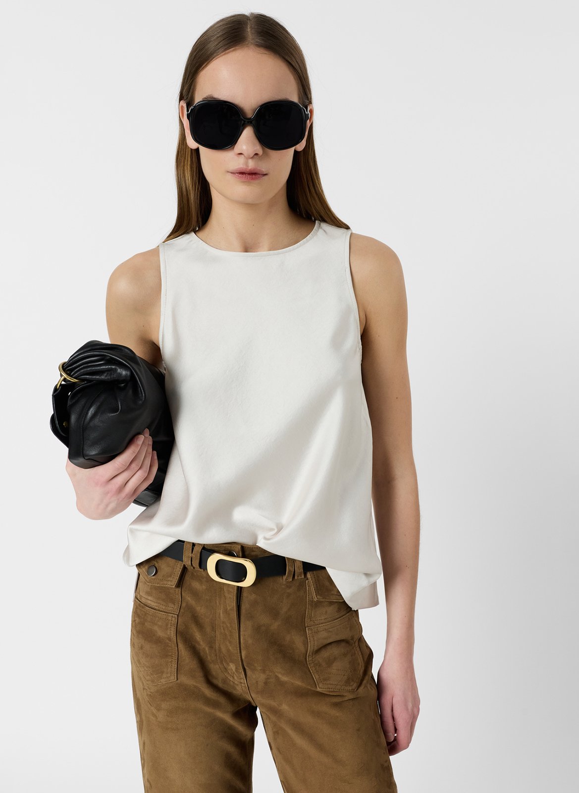 Top satinado GERARD DAREL Beige