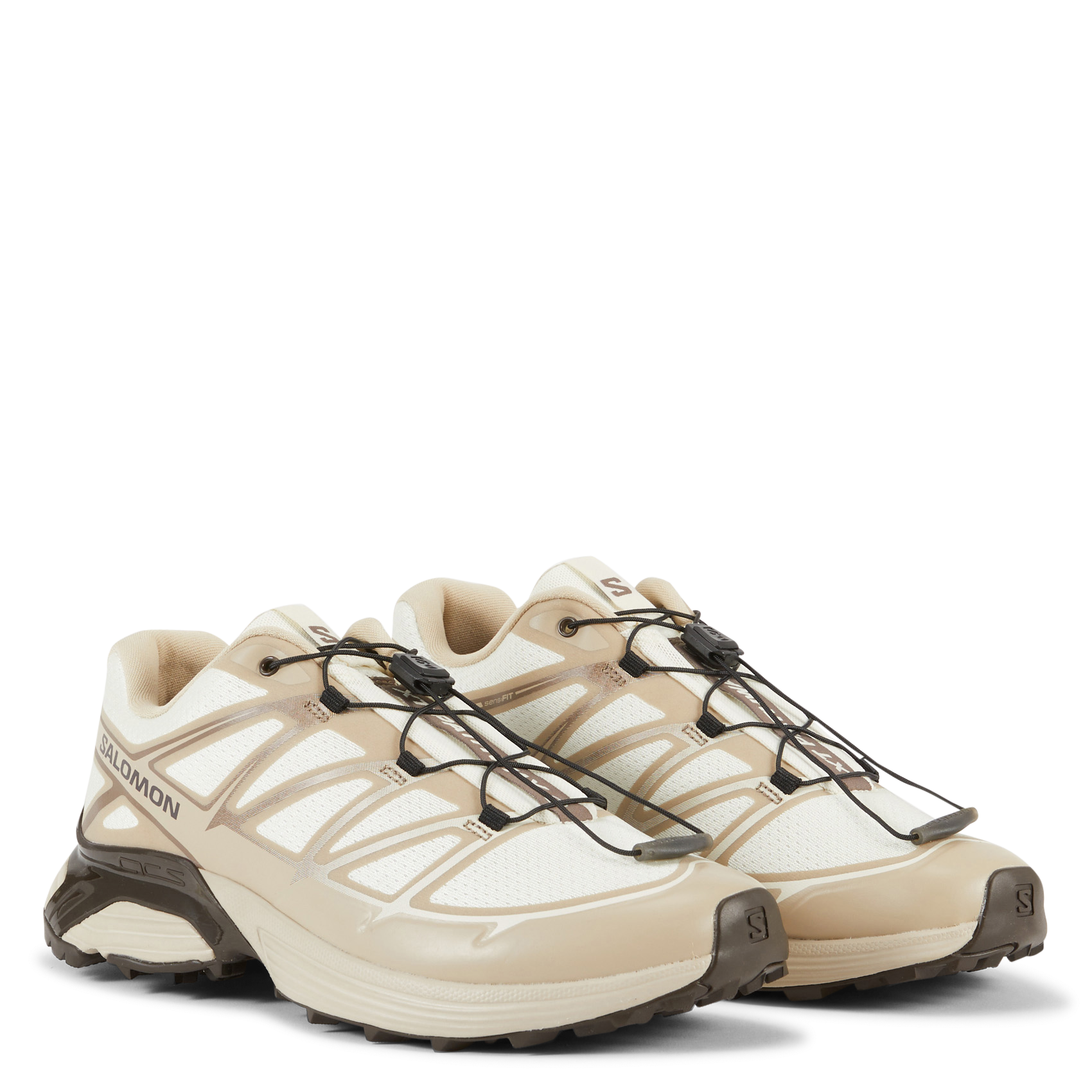 Low-top textile sneakers SALOMON Beige
