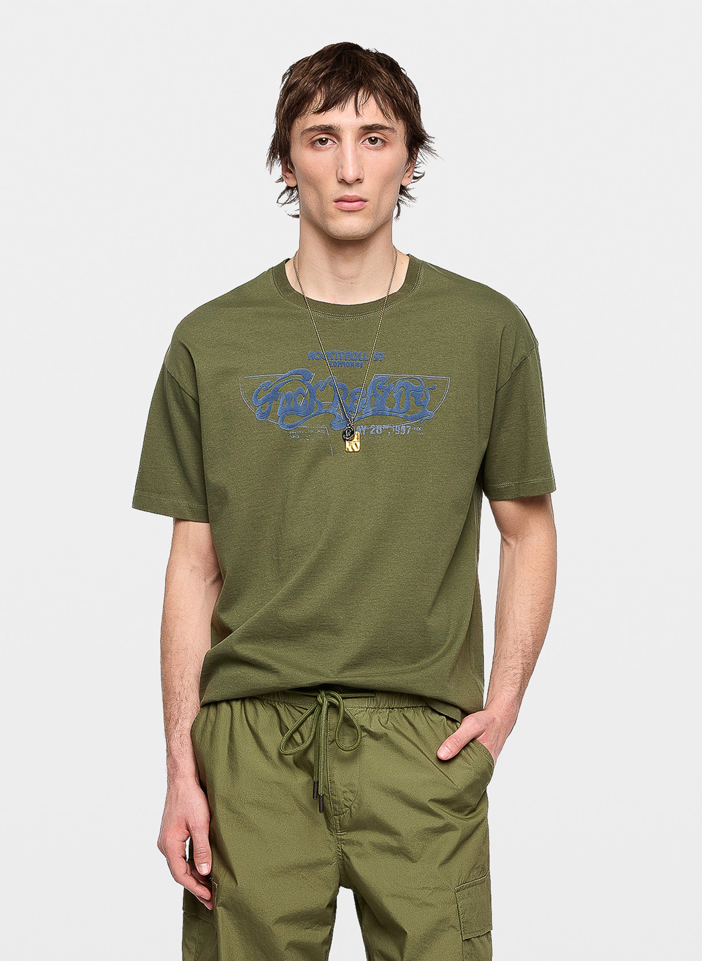 Tee-shirt droit col rond sérigraphié en coton bio ZADIG&VOLTAIRE