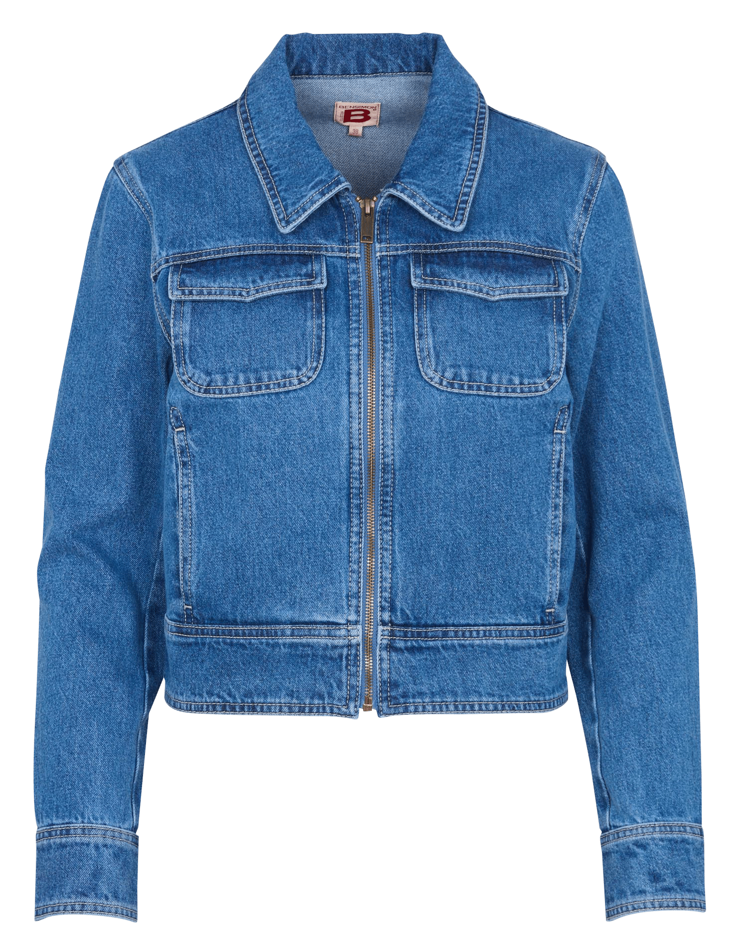 Jack van stretchkatoen BENSIMON Blauw