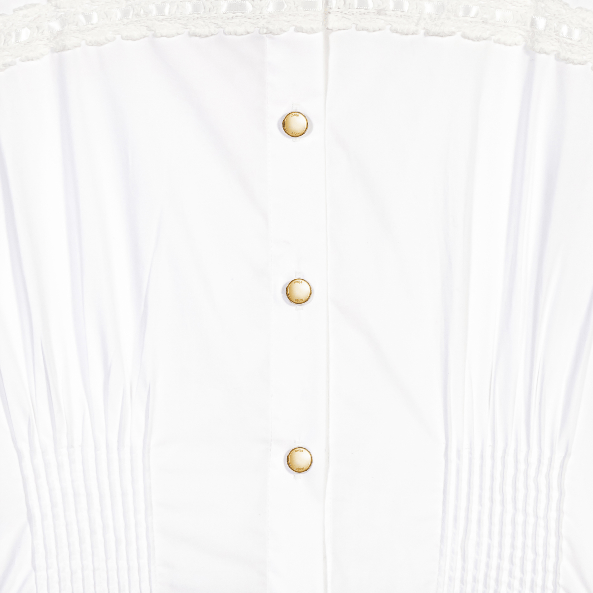 Top droit en coton MAJE Blanc