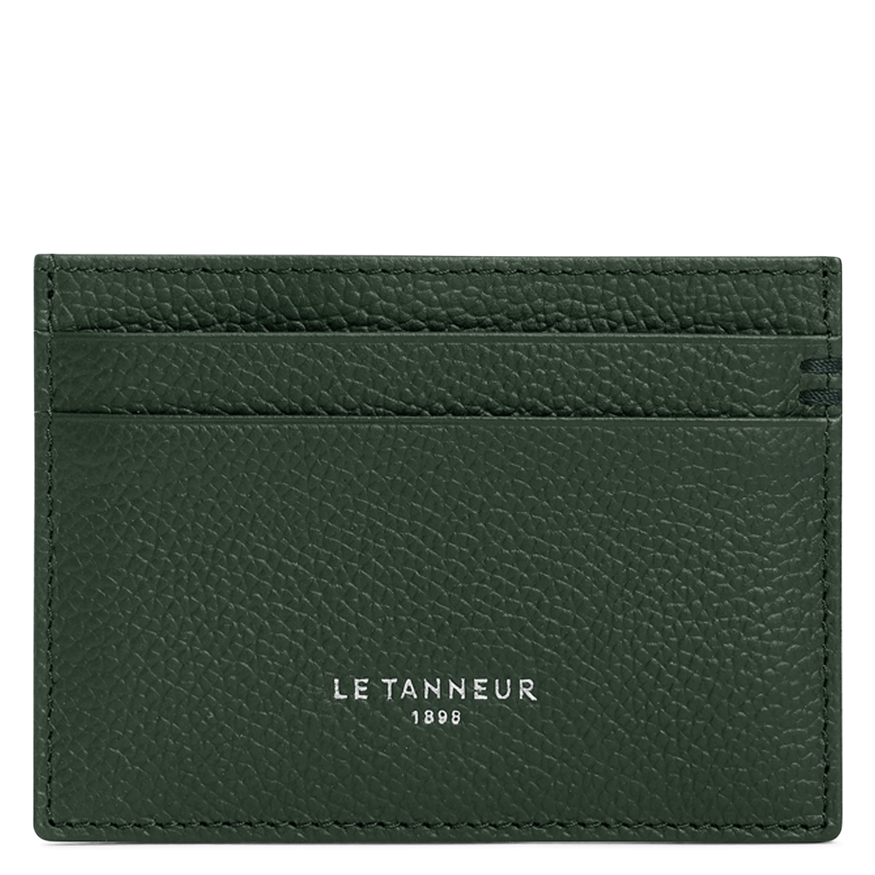 Calfskin leather credit-card holder LE TANNEUR Green