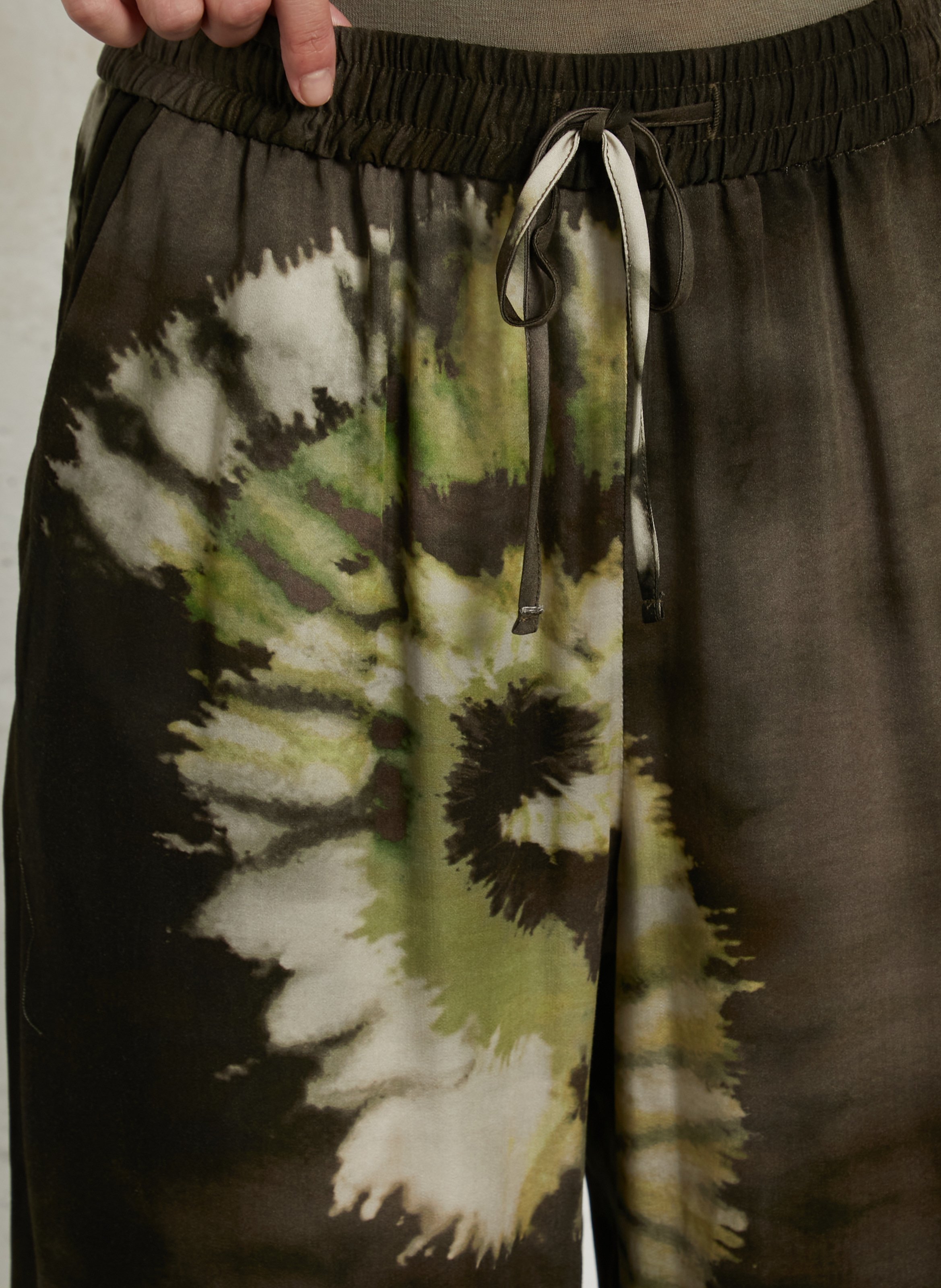 High-waisted wide-leg pants IKKS Green