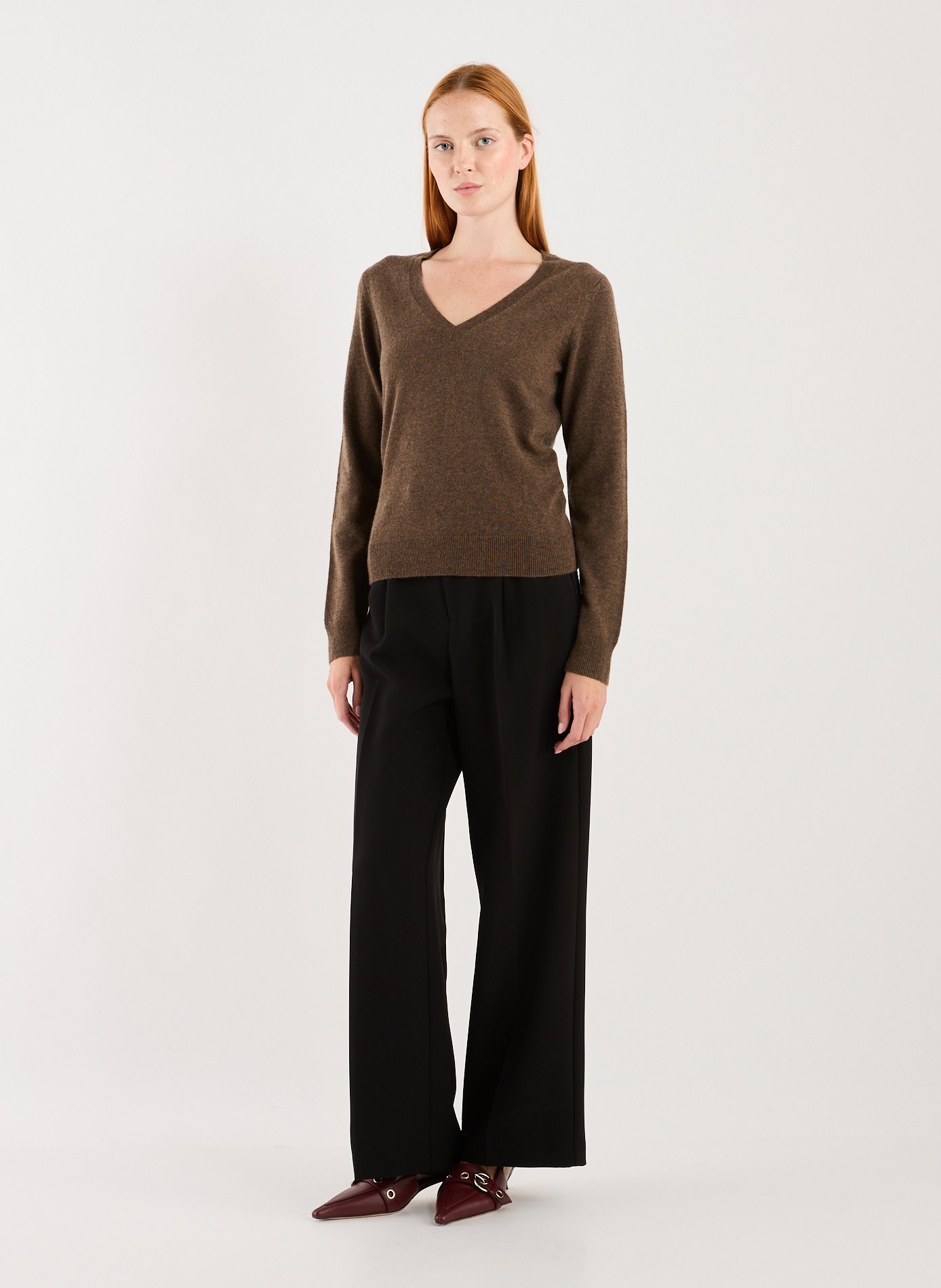 Cashmere sweater AU PRINTEMPS PARIS Brown