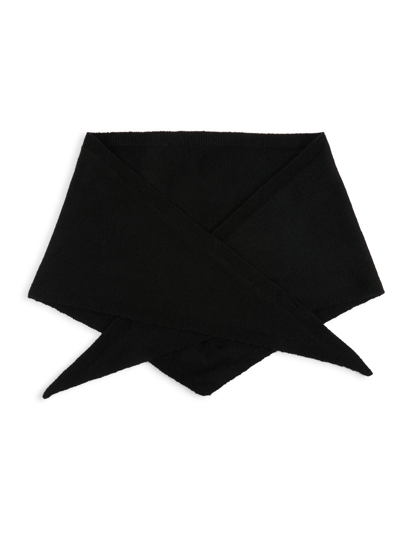 Ribbed Triangle Scarf SAISON 1865