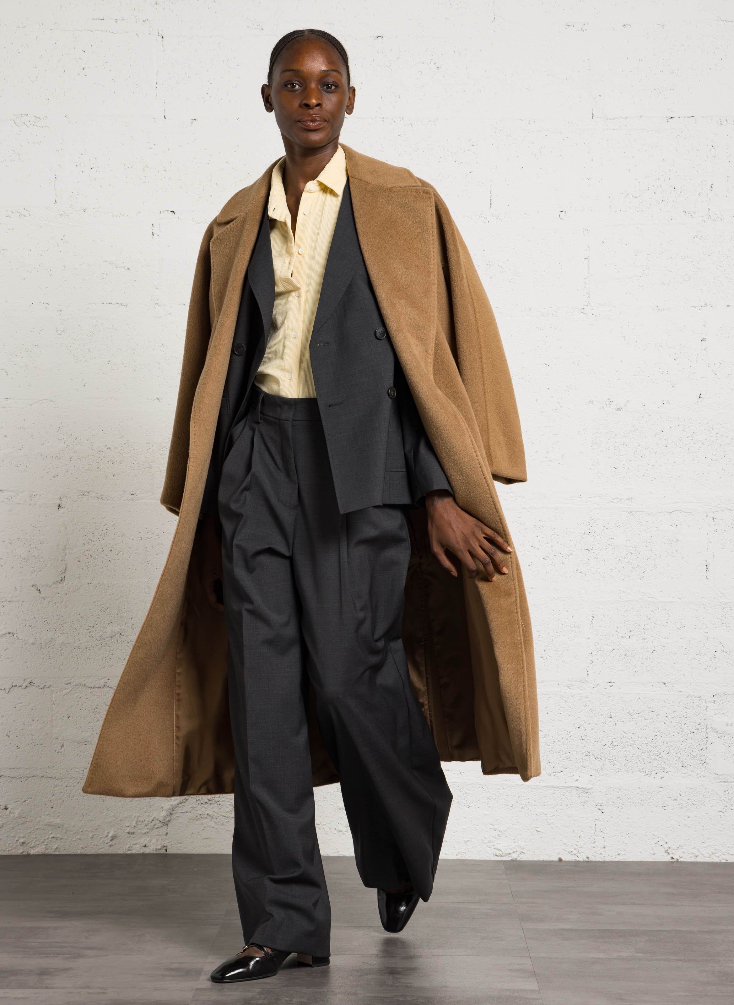 Manteau oversize en laine mélangée MAX MARA WEEK END Beige