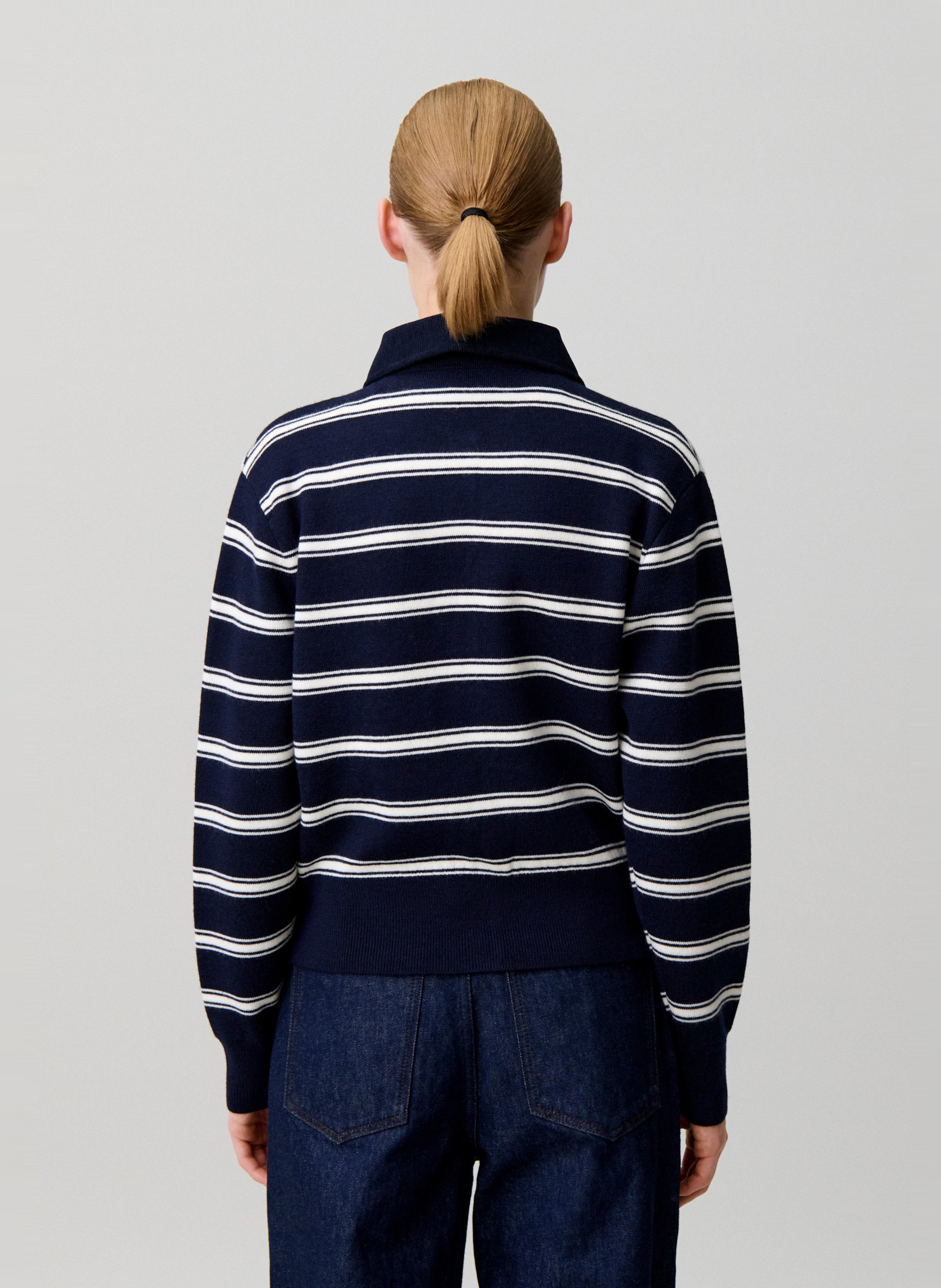 Cardigan col classique à rayures CLAUDIE PIERLOT Multicolore