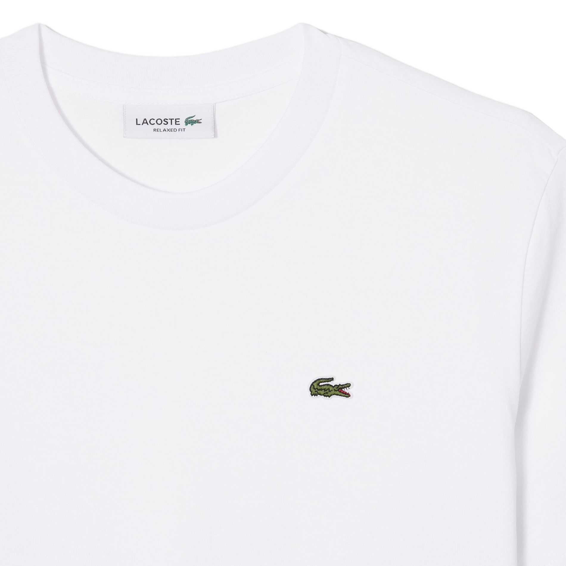 Short-sleeved cotton T-shirt LACOSTE White