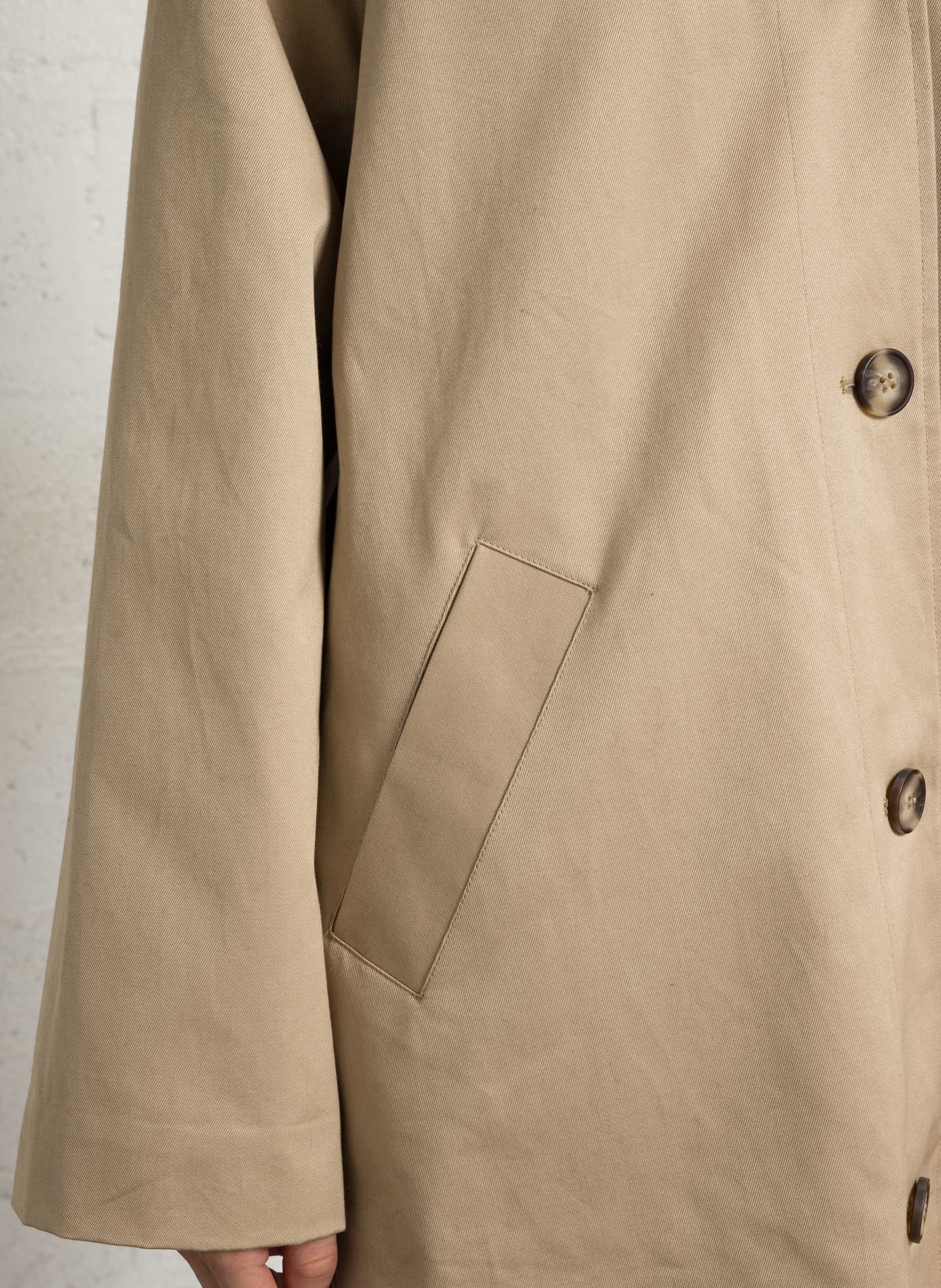 Straight cotton coat SUD EXPRESS Beige