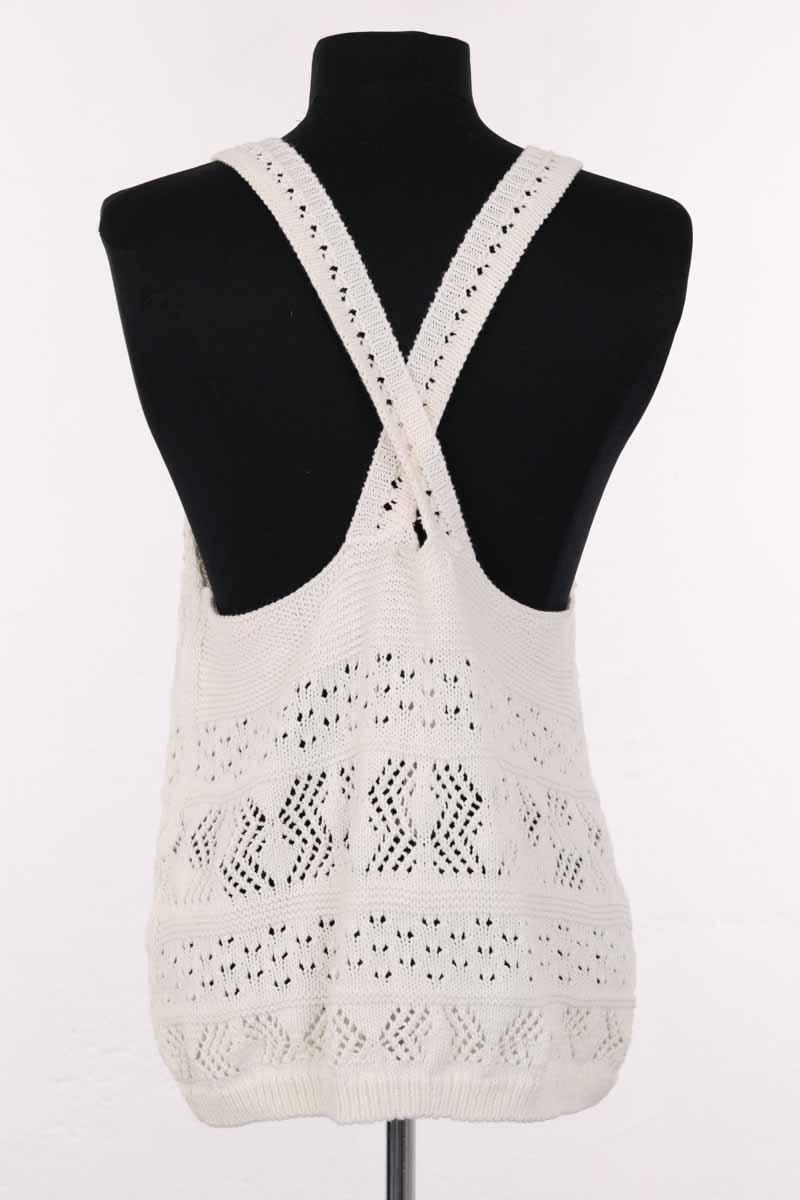 Azawood sleeveless top SEZANE - Seconde main Beige