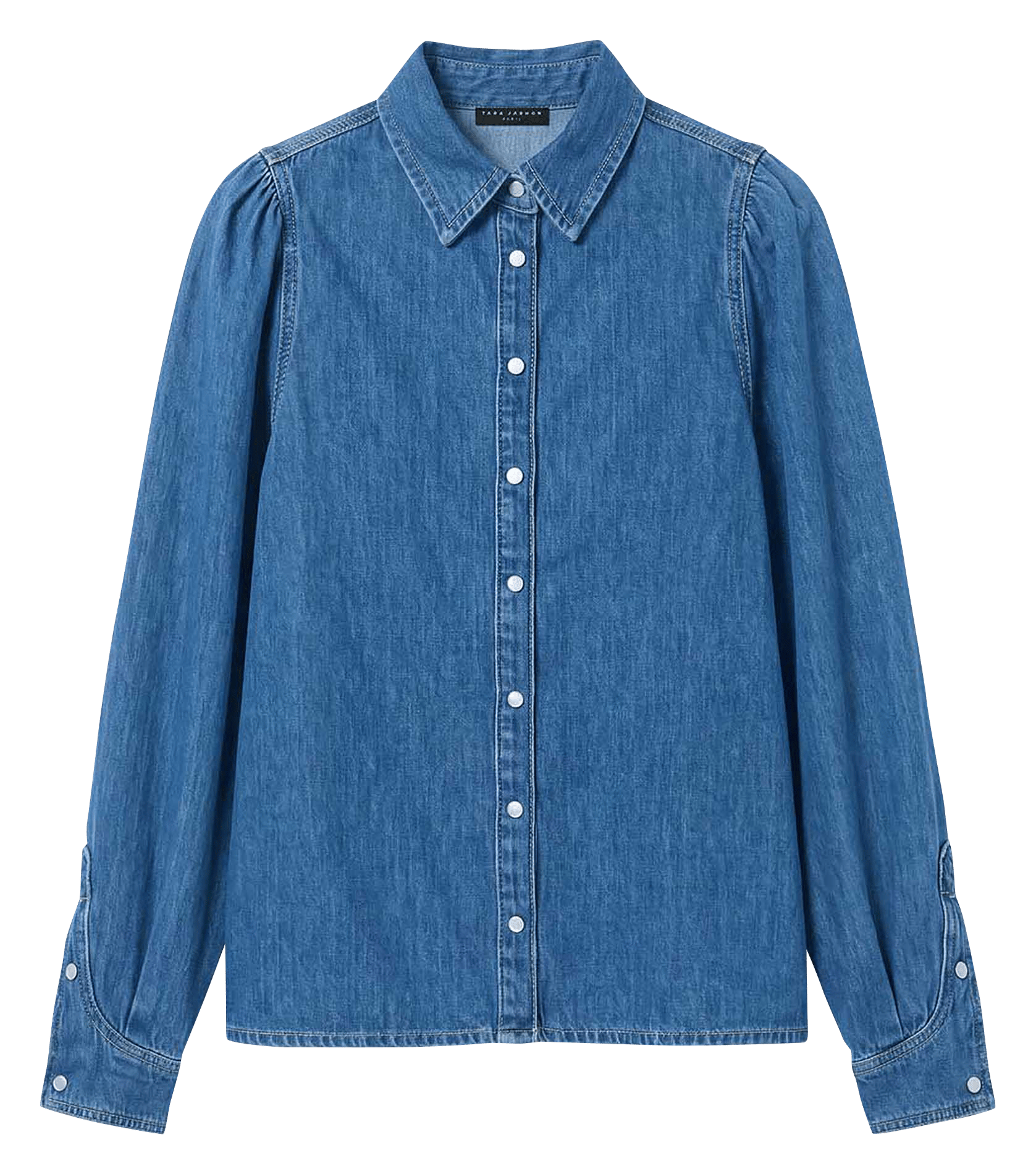 Gerade geschnittenes Jeanshemd mit Knopfleiste TARA JARMON Blau