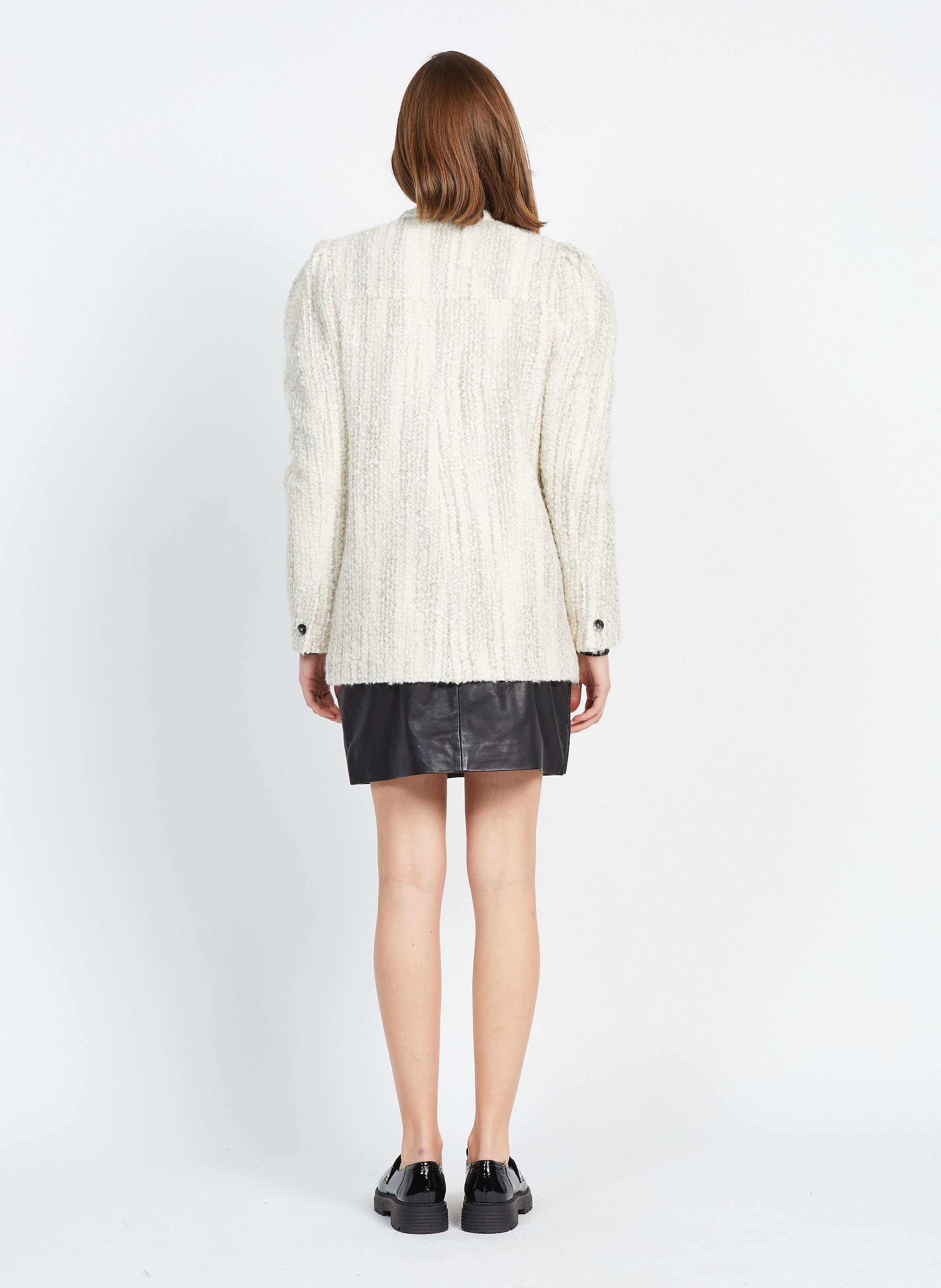 Jupe Courte En Cuir Black Berenice - Femme | Place des Tendances