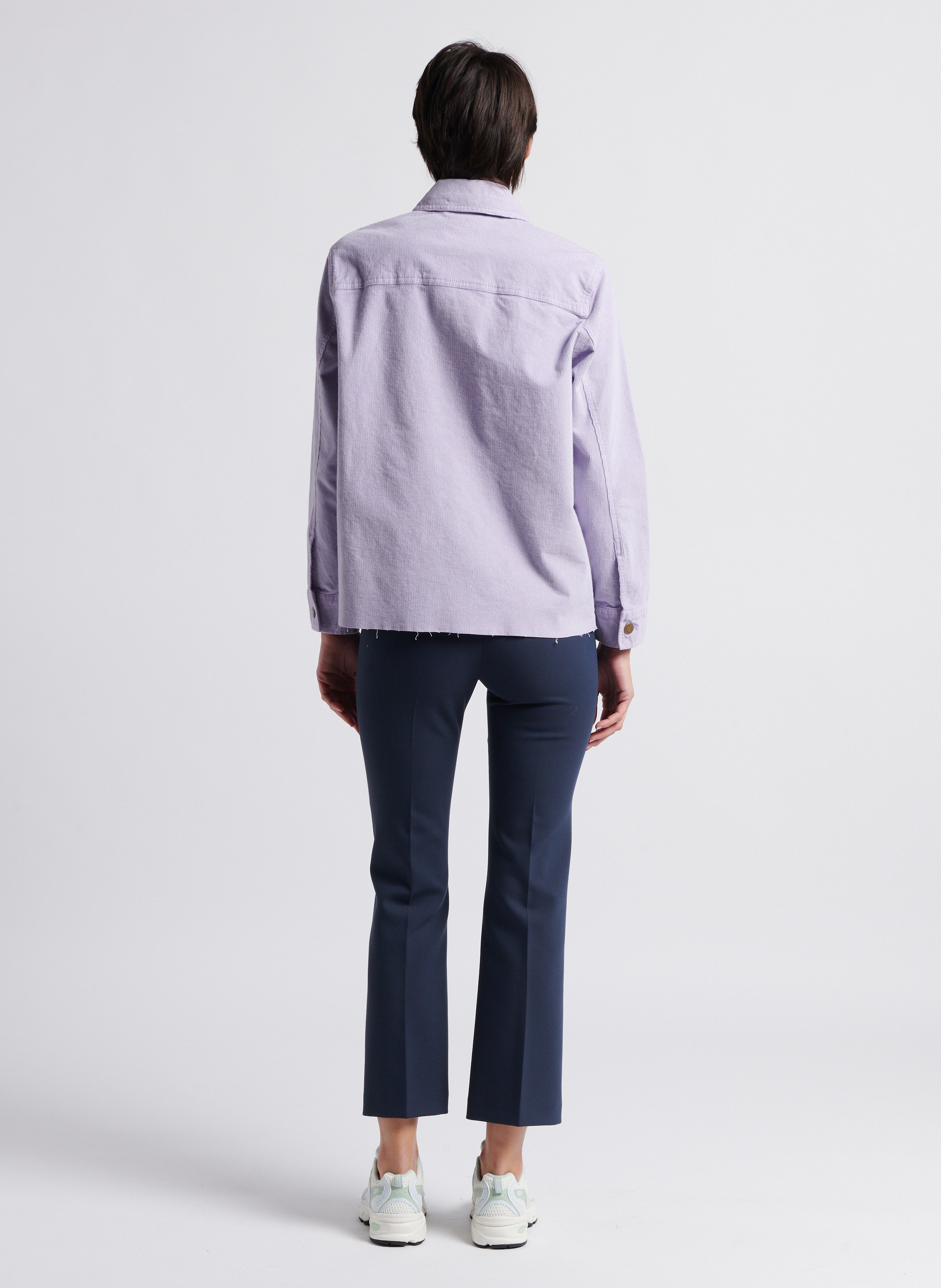 Chemise col classique en coton mélangé  MAX&Co. Violet