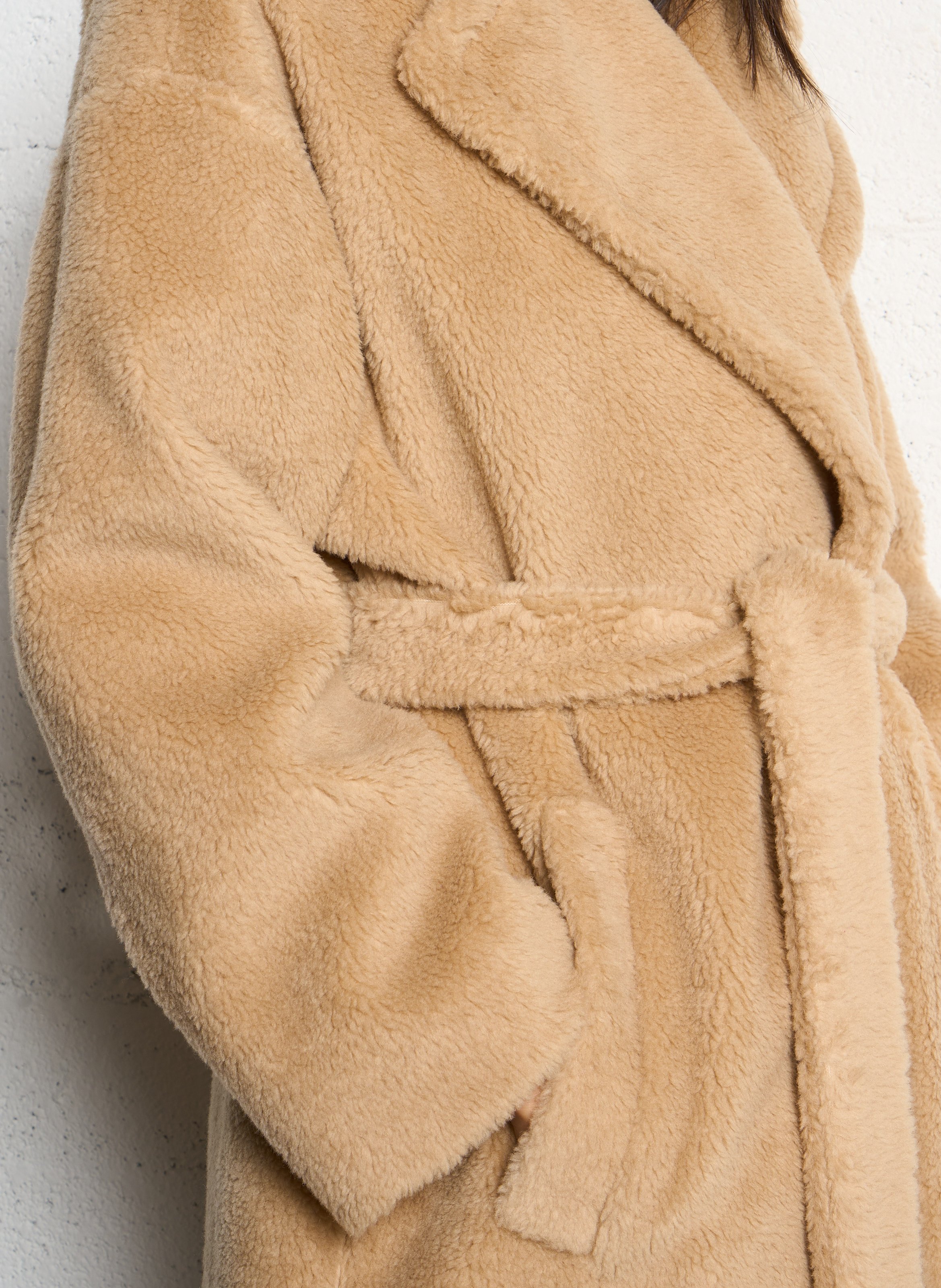 Manteau droit col tailleur en laine mélangée MAX MARA WEEK END Beige