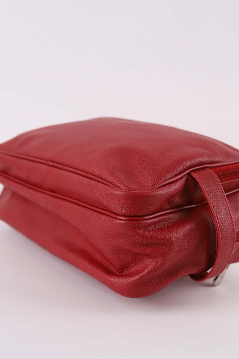 Pochette en cuir LONGCHAMP - Seconde Main Rouge