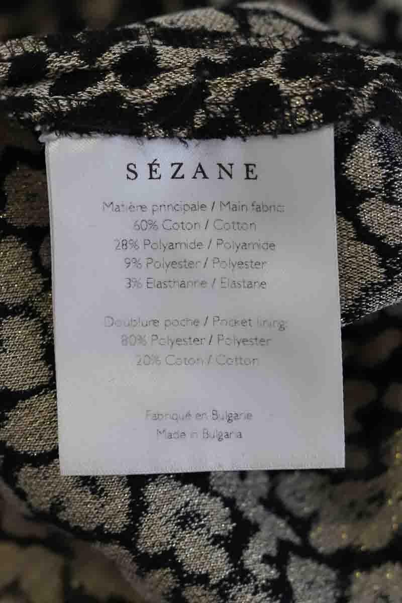 Slim cotton trousers SEZANE - Seconde main Black