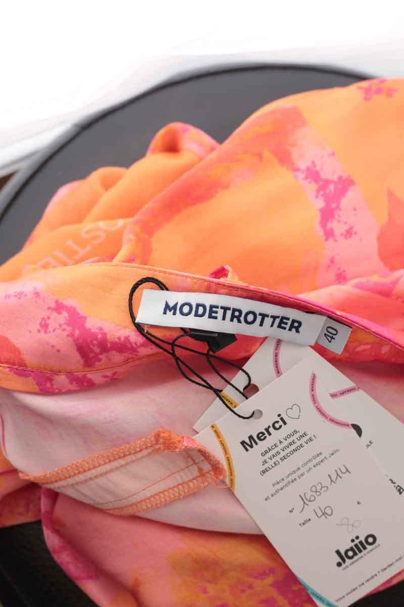 Wide leg orange pants MODETROTTER - Seconde Main Orange