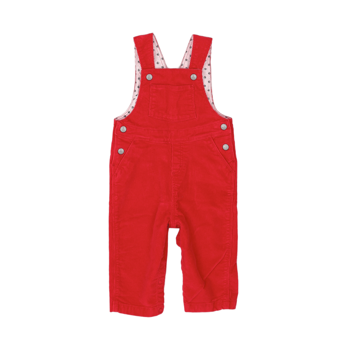 Baby red overalls - 6 months PETIT BATEAU - Seconde Main Red