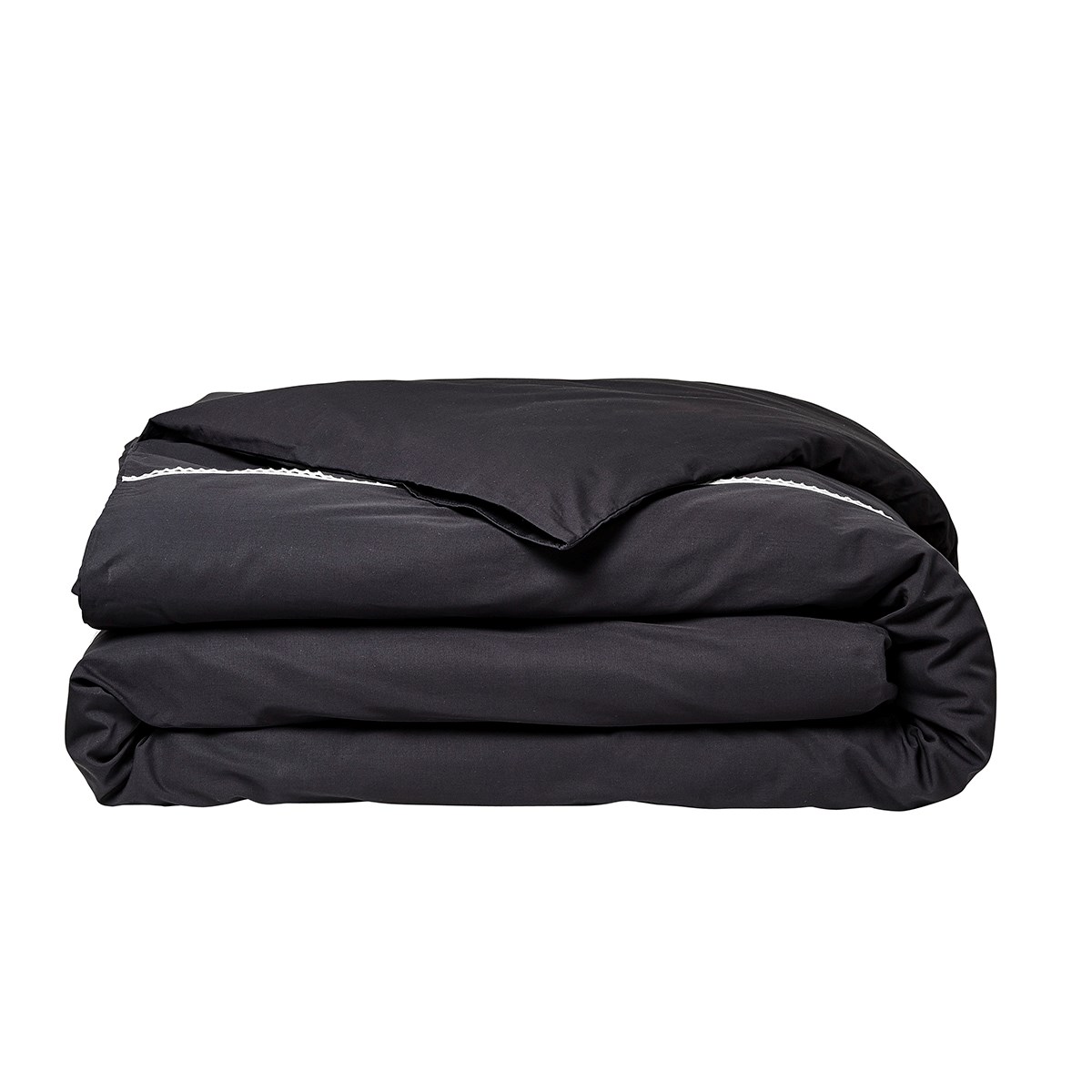 Solid color cotton bed set TODAY LINGE DE MAISON Black