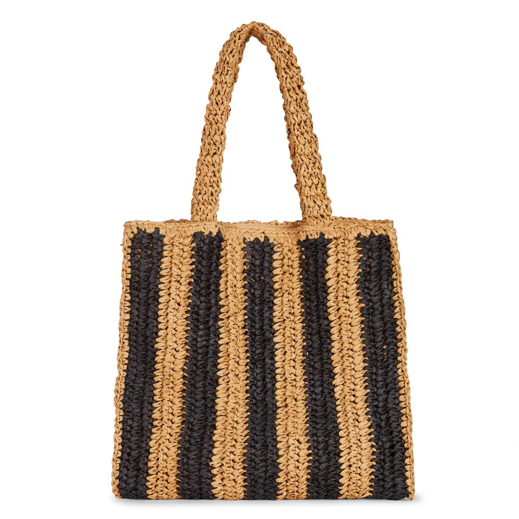 Straw shopper Noir Au Printemps Paris - Women P51261 | Place des Tendances