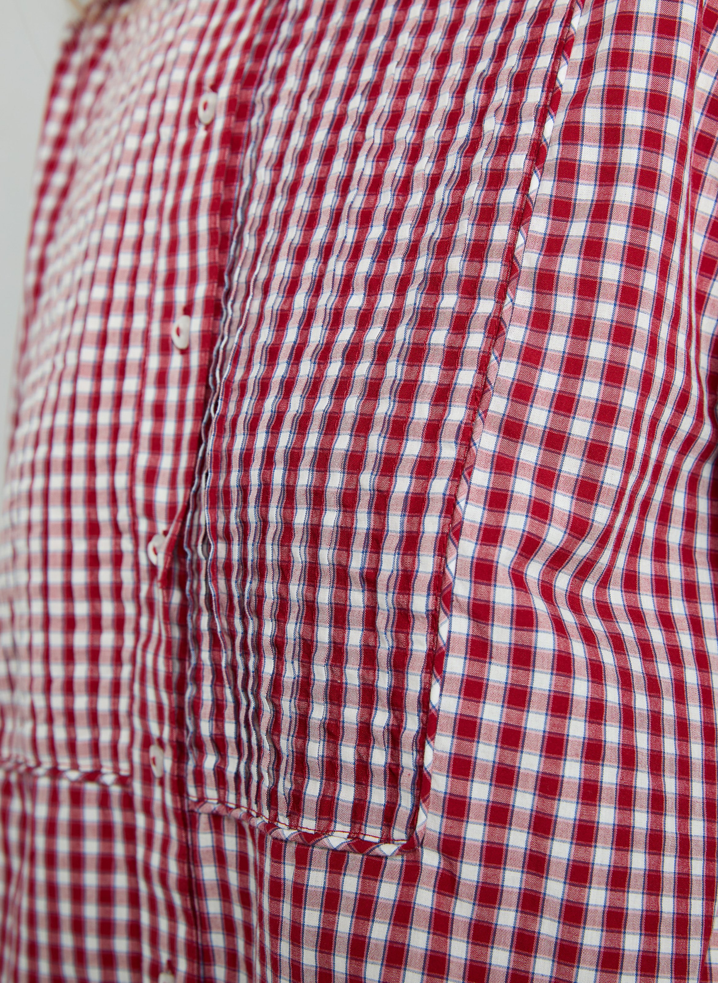 Straight gingham shirt DAMSON MADDER Brown