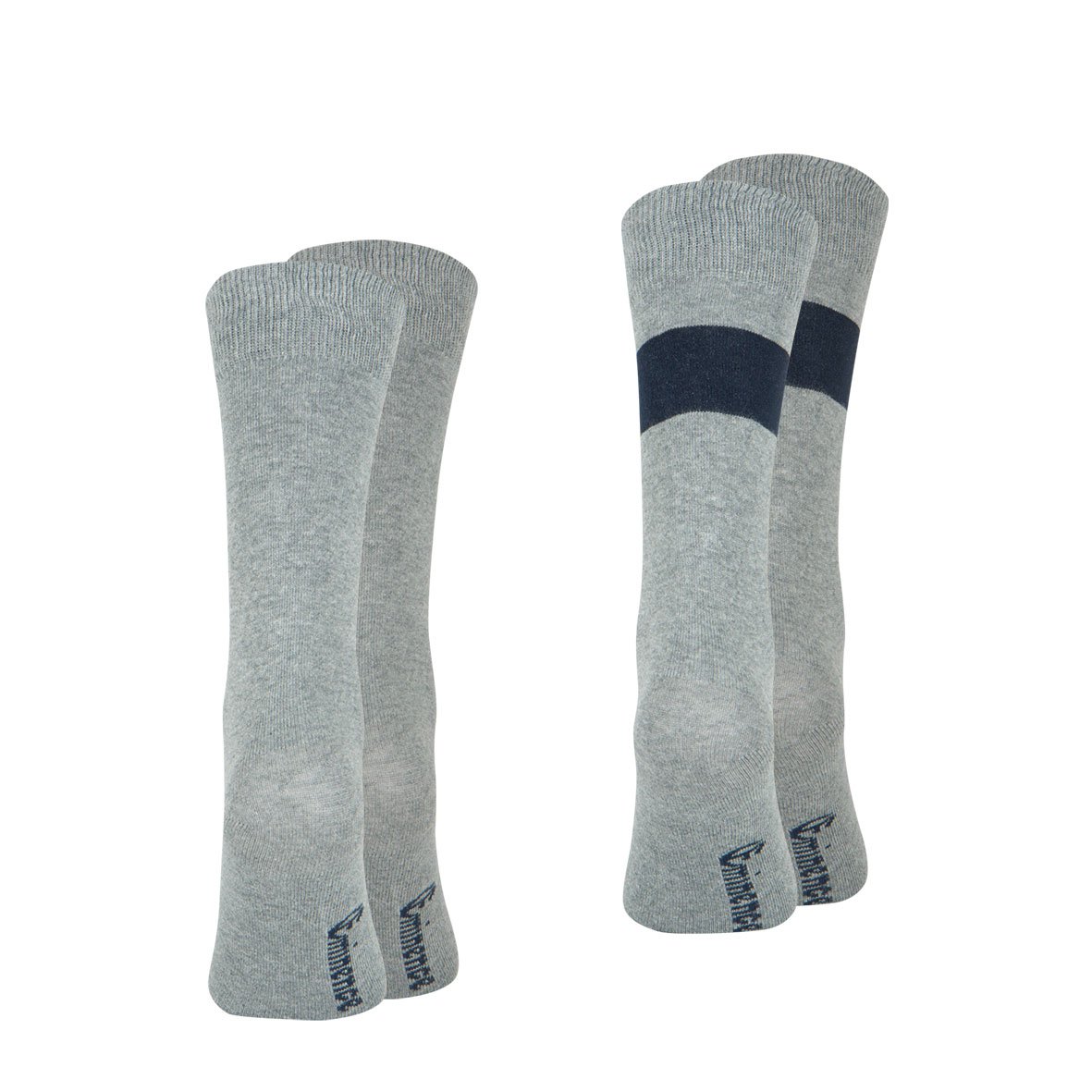 Set of 2 pairs of men's mid-high fancy socks by Eminence EMINENCE Grey
