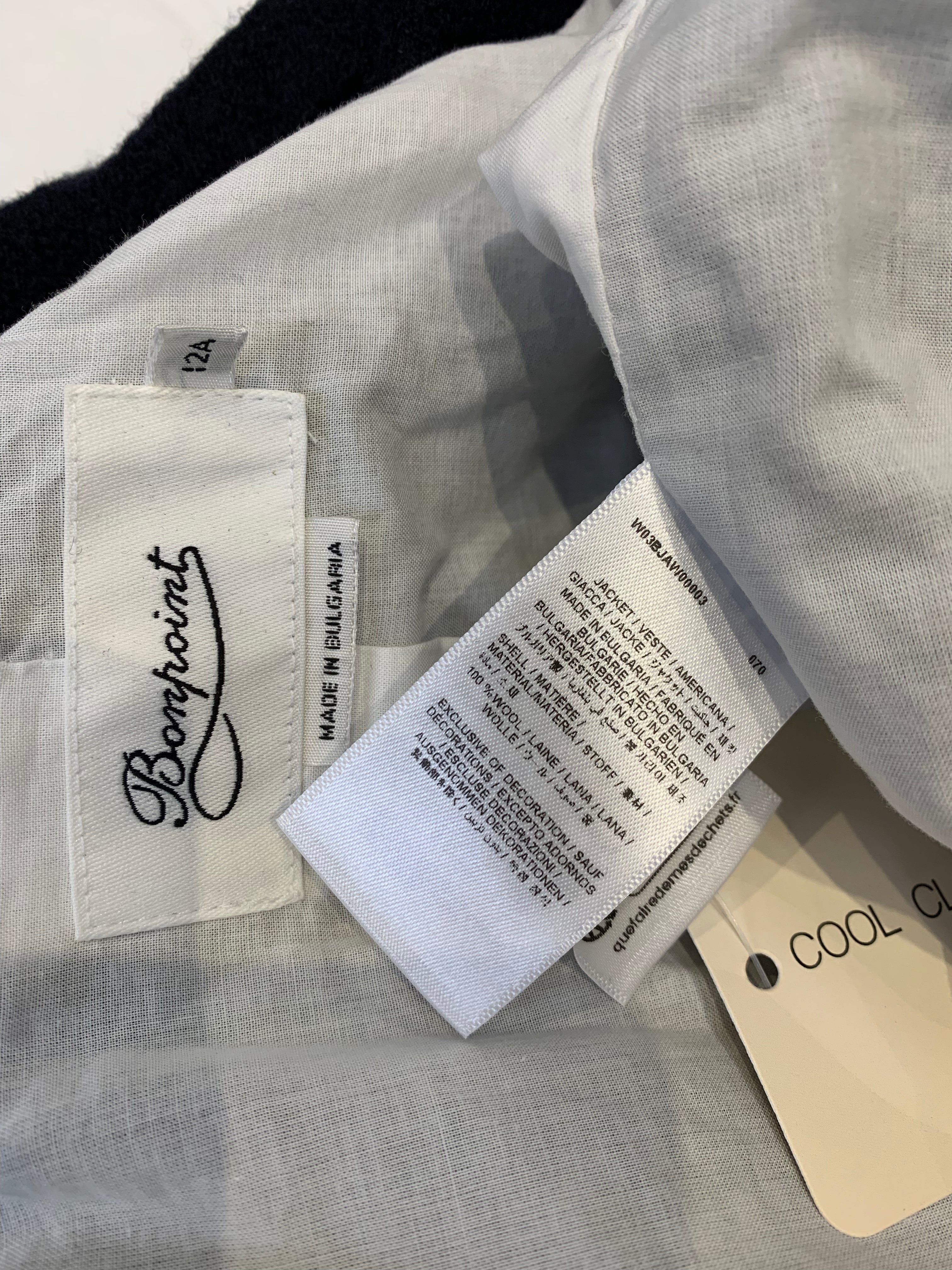 Blue child's coat - 12 years BONPOINT - Seconde Main Blue