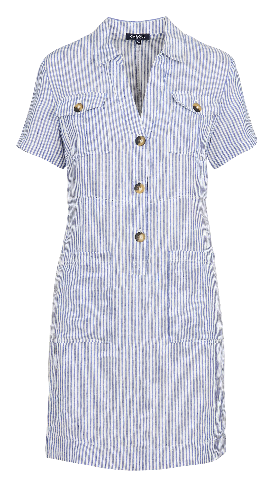 Linen dress CAROLL Blue