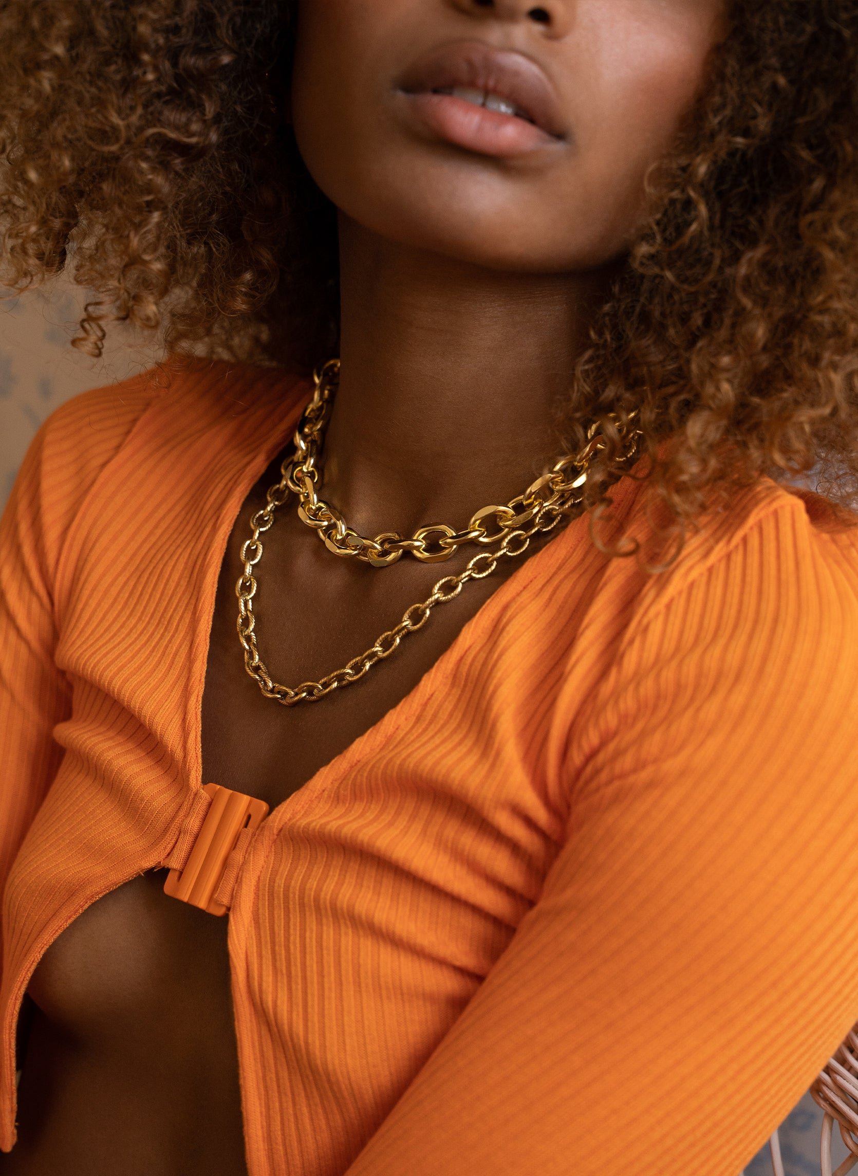 Reda chain necklace AEC Paris Golden