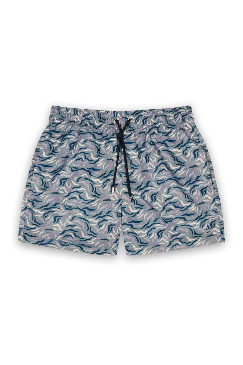Printed swim shorts with elasticated waistband ALGUES Vert