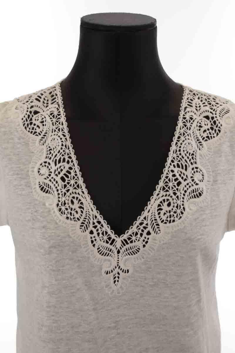 Cotton T-shirt SEZANE - Seconde main White